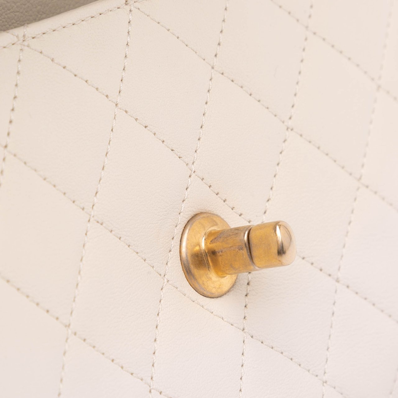 Chanel Quilted Lambskin Curved Flap Wit