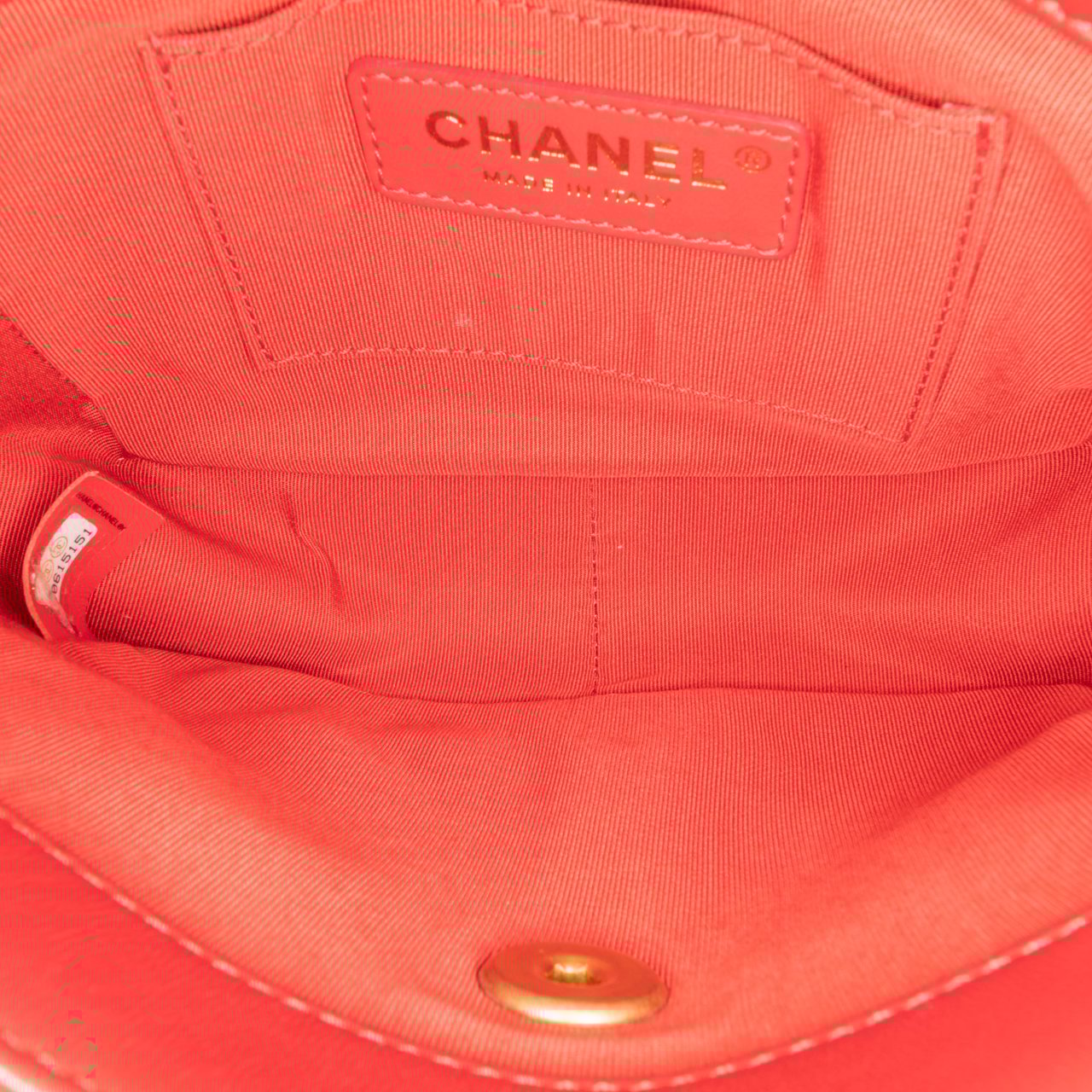 Chanel Mini Quilted Lambskin Soft Square Flap Rood