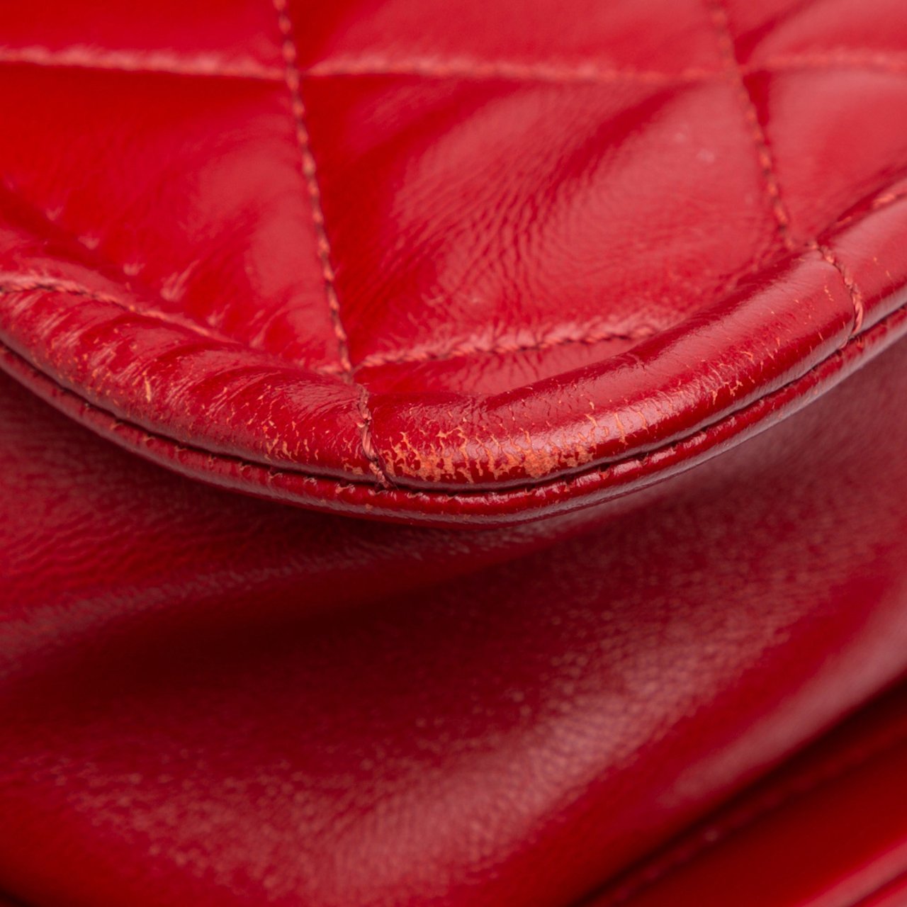 Chanel Mini Quilted Lambskin Soft Square Flap Rood