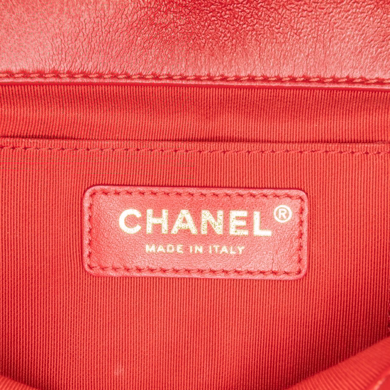 Chanel Mini Quilted Lambskin Soft Square Flap Rood