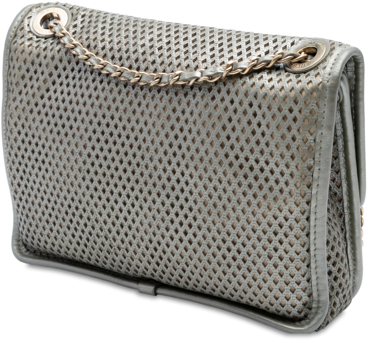 Chanel Small Perforated Calfskin Up In The Air Flap Zilver