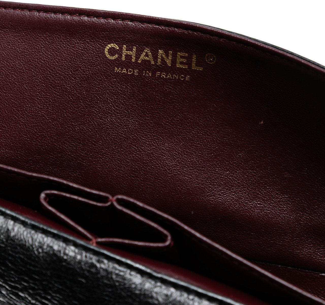 Chanel Reissue 2.55 Quilted Glazed Calfskin East West Single Flap Zwart