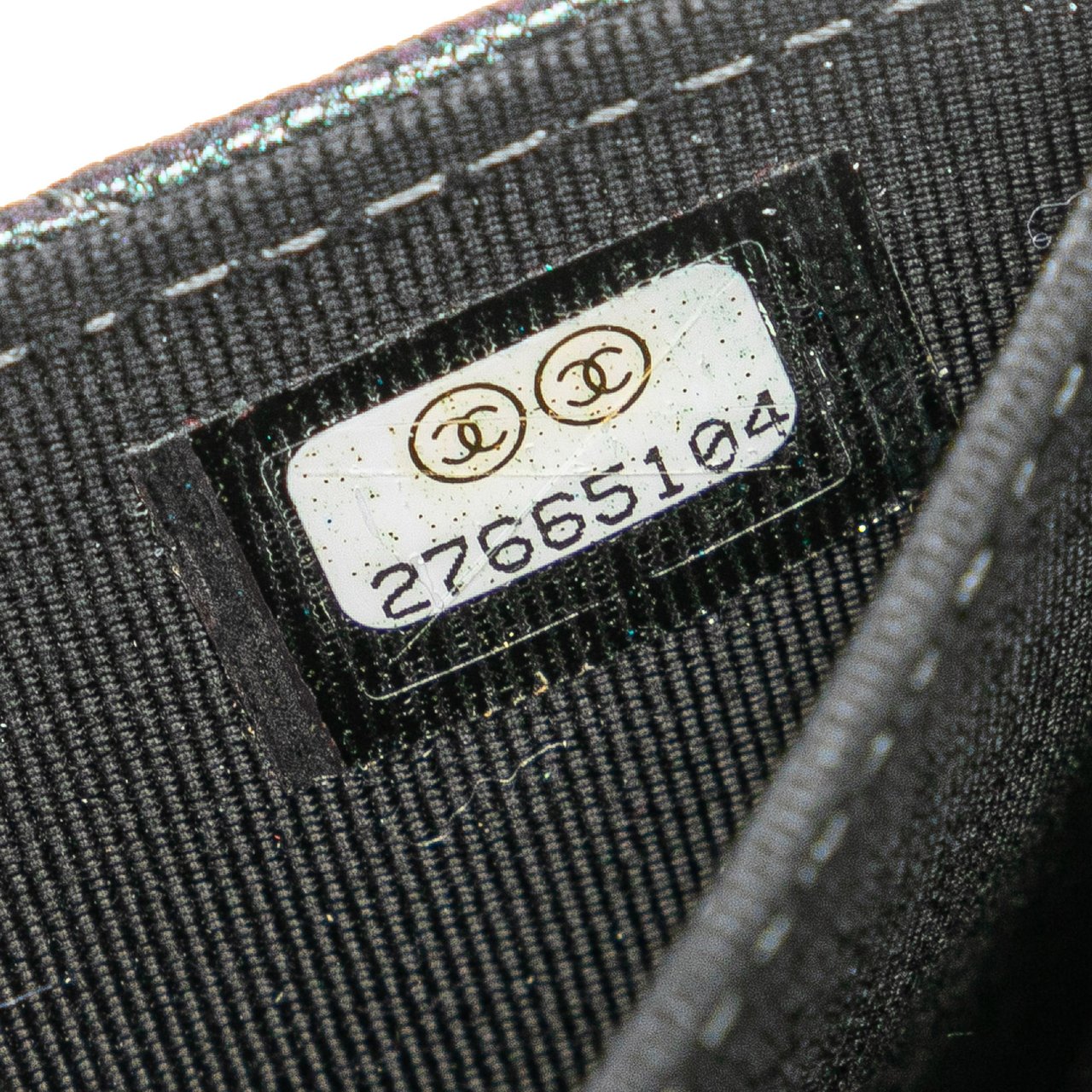 Chanel Small Iridescent Caviar Single Flap Zwart