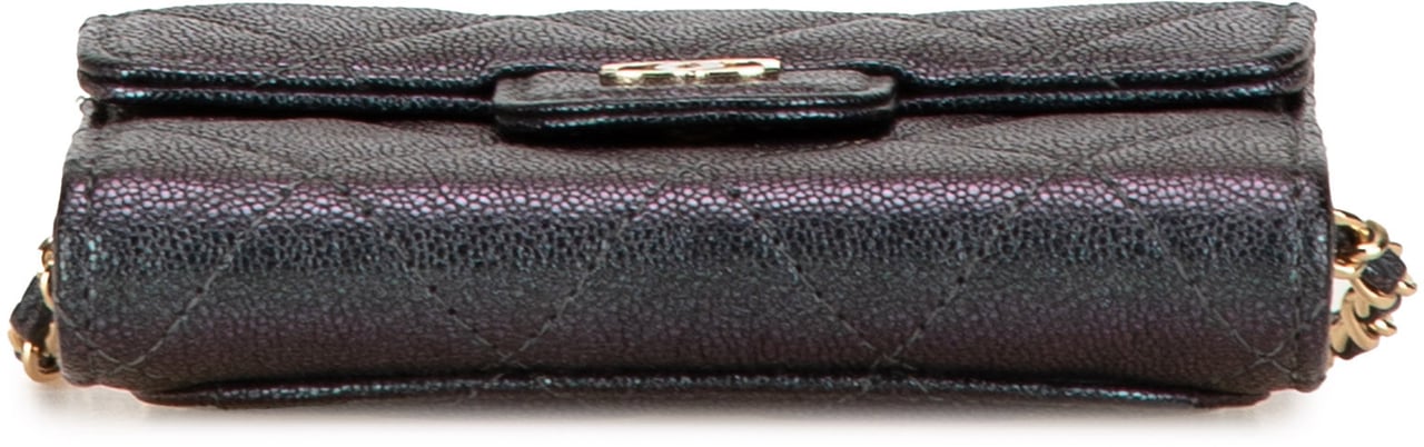 Chanel Small Iridescent Caviar Single Flap Zwart