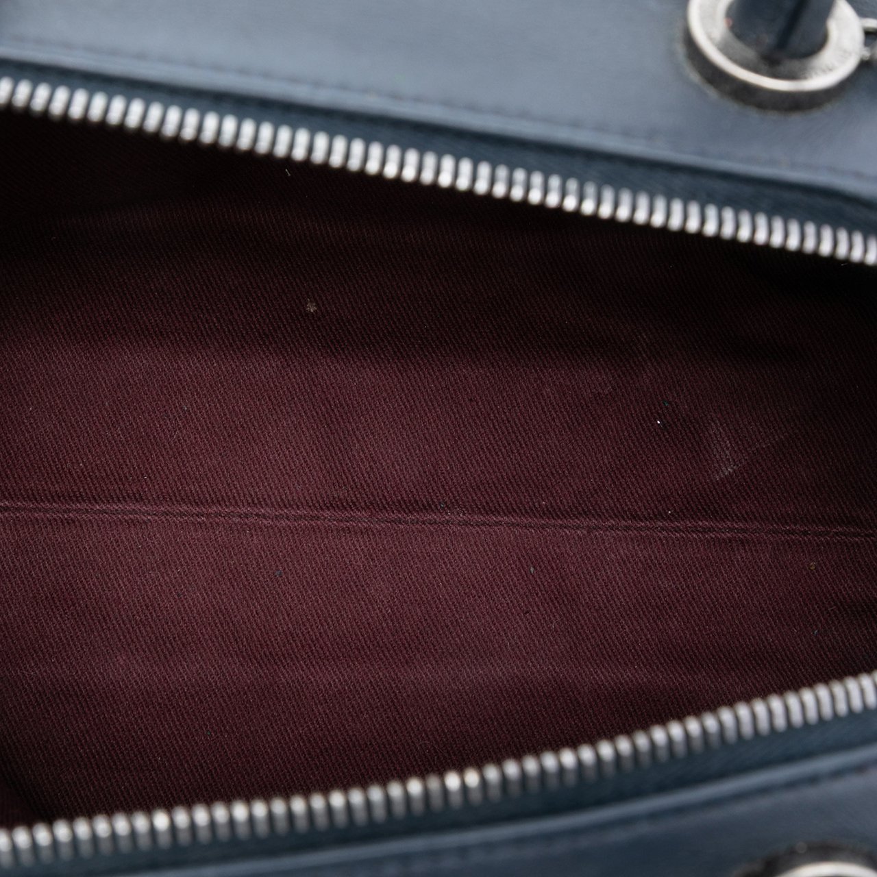 Chanel CC Woven Calfskin Bowling Bag Blauw