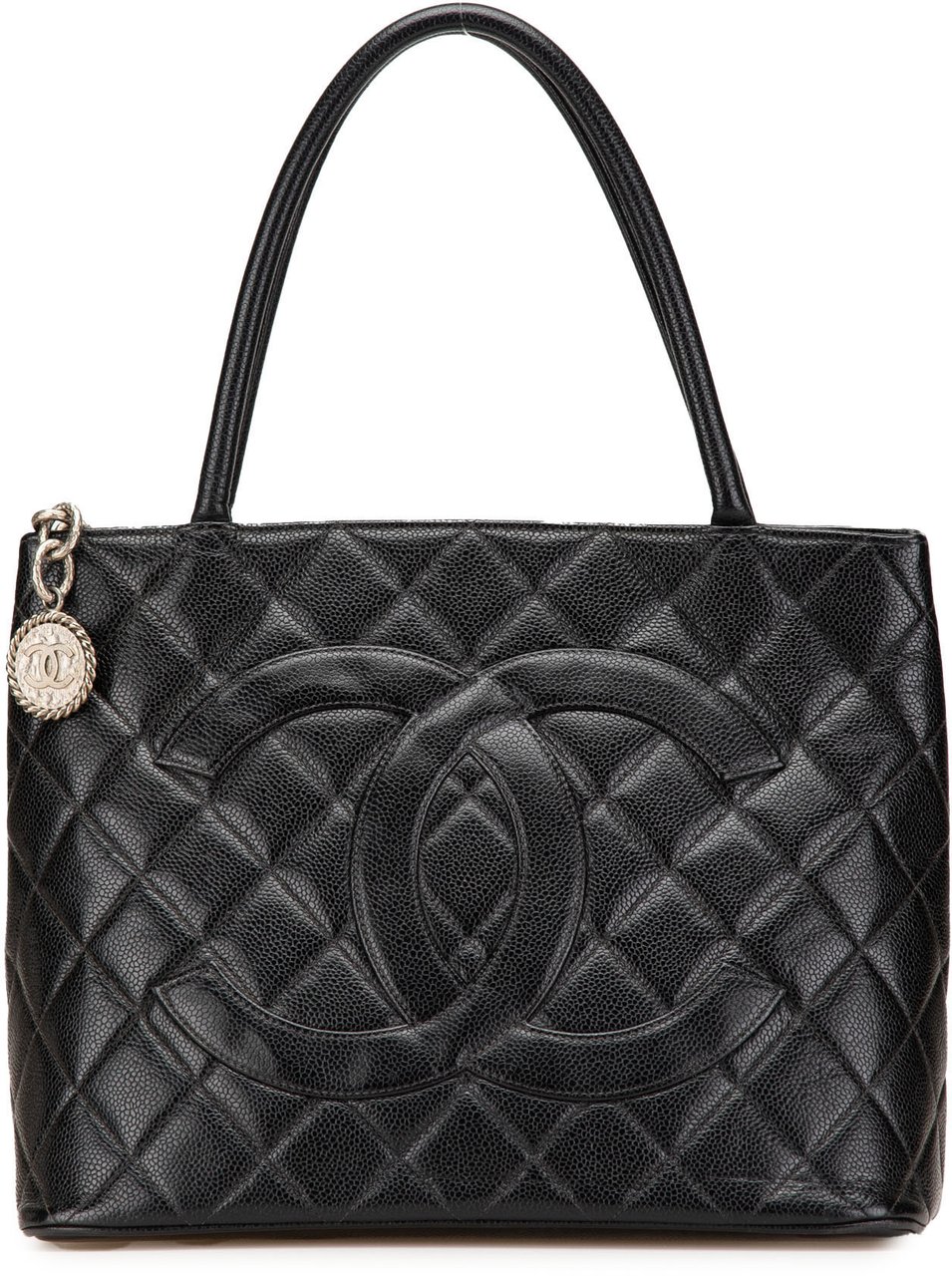 Chanel Caviar Medallion Tote Zwart