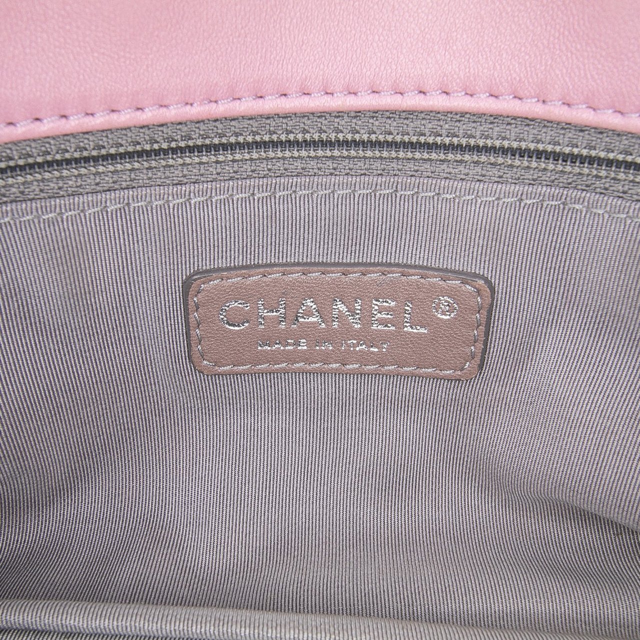 Chanel Medium Bicolor Lambskin and Calfskin CC Chain Flap Roze