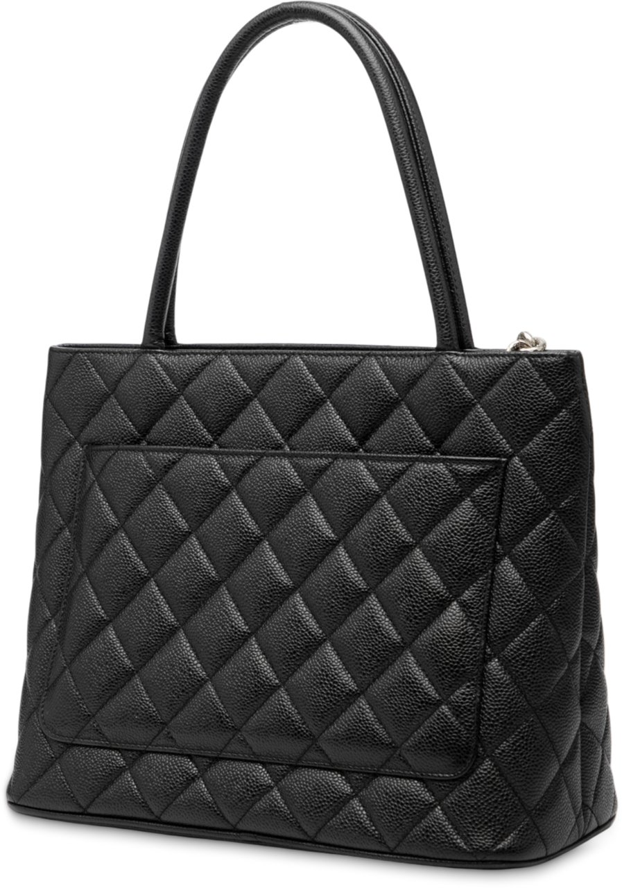 Chanel Caviar Medallion Tote Zwart