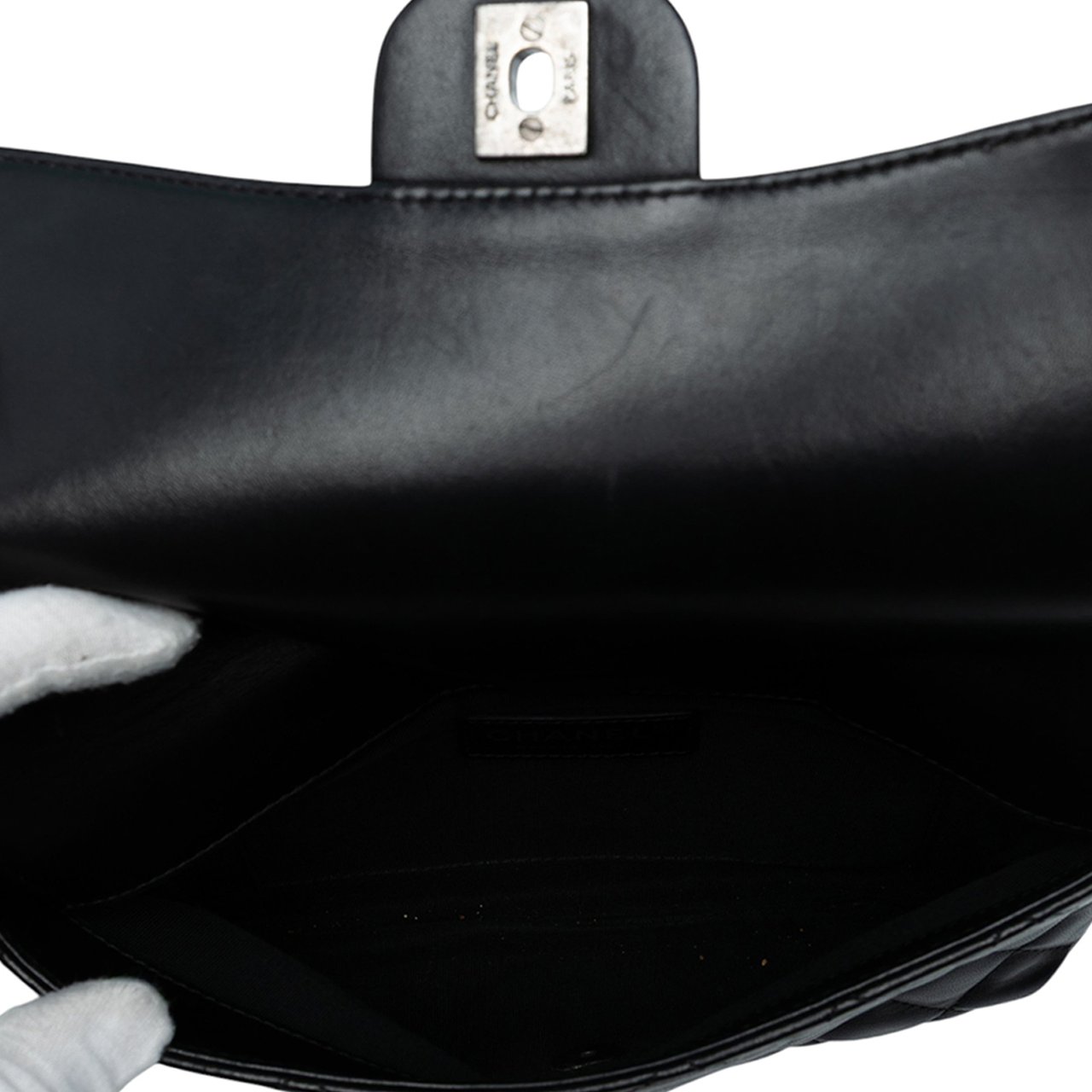 Chanel Paris-Salzburg Lambskin Zip Multi Flap Zwart