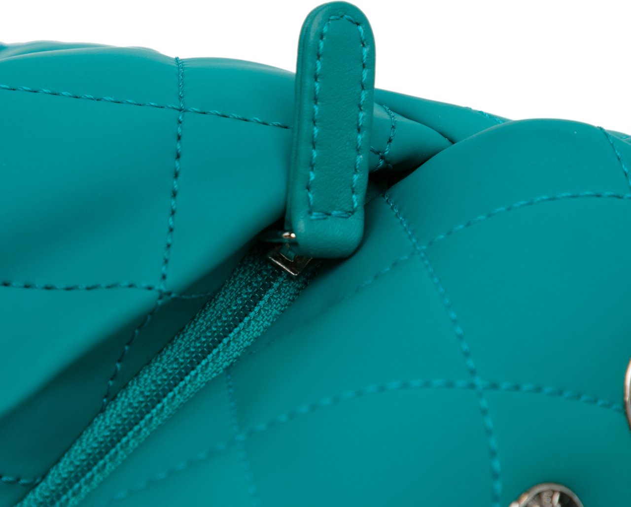 Chanel CC Quilted Calfskin Single Flap Blauw