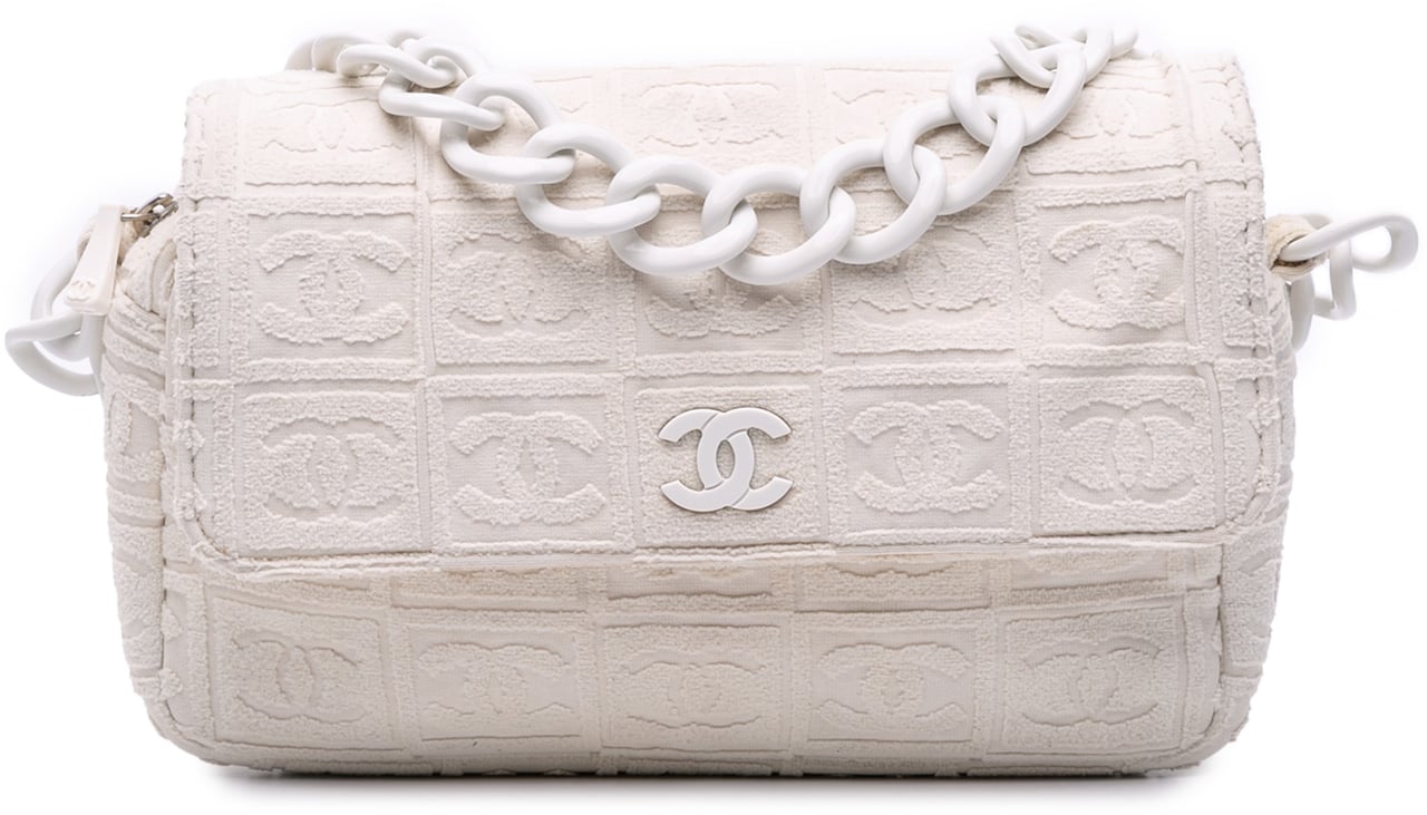 Chanel Terry Cloth Sport Line Flap Wit