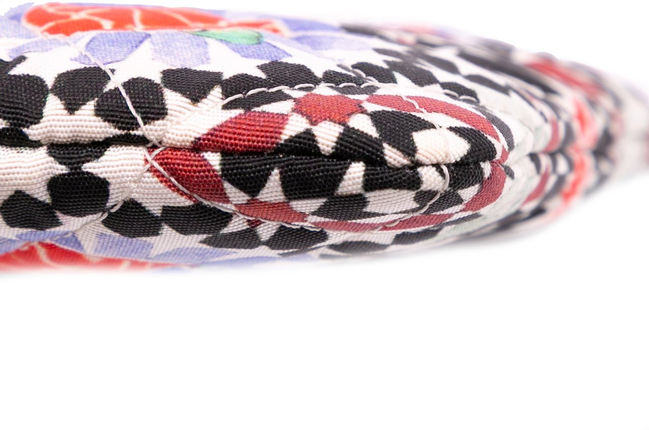 Chanel Paris Dubai Medium Printed Canvas Cosmetic Case Wit