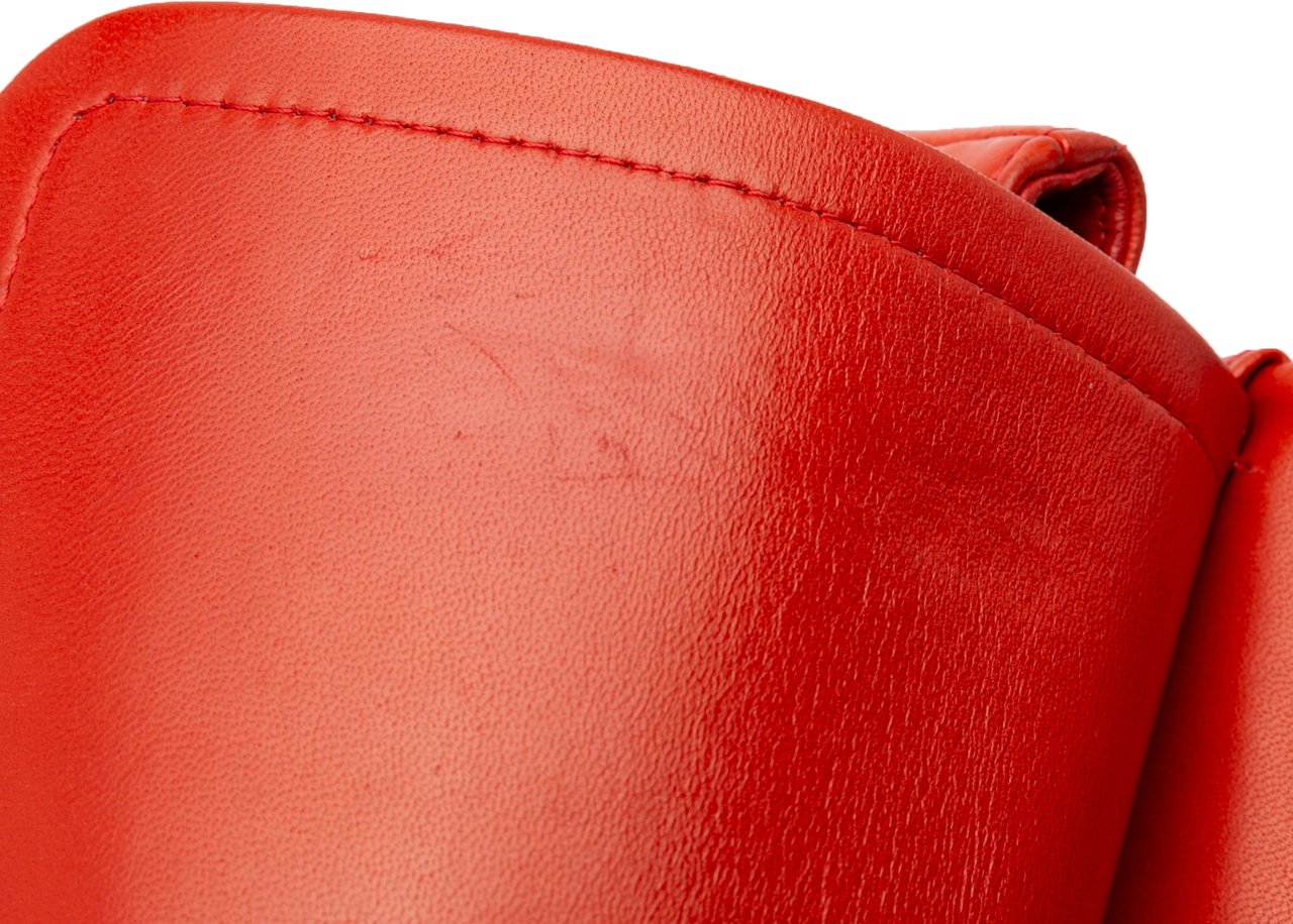 Chanel Jumbo Classic Lambskin Double Flap Oranje