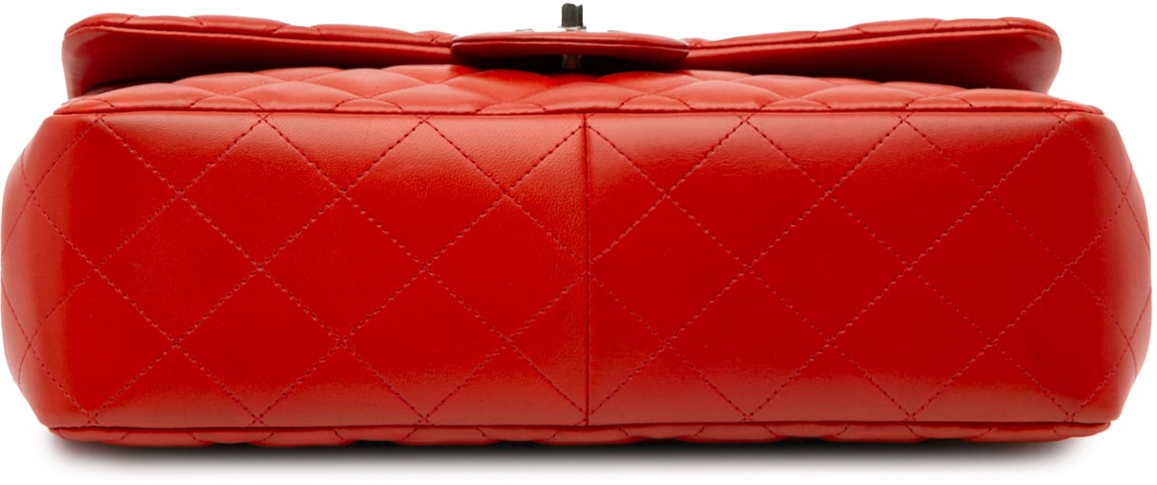 Chanel Jumbo Classic Lambskin Double Flap Oranje