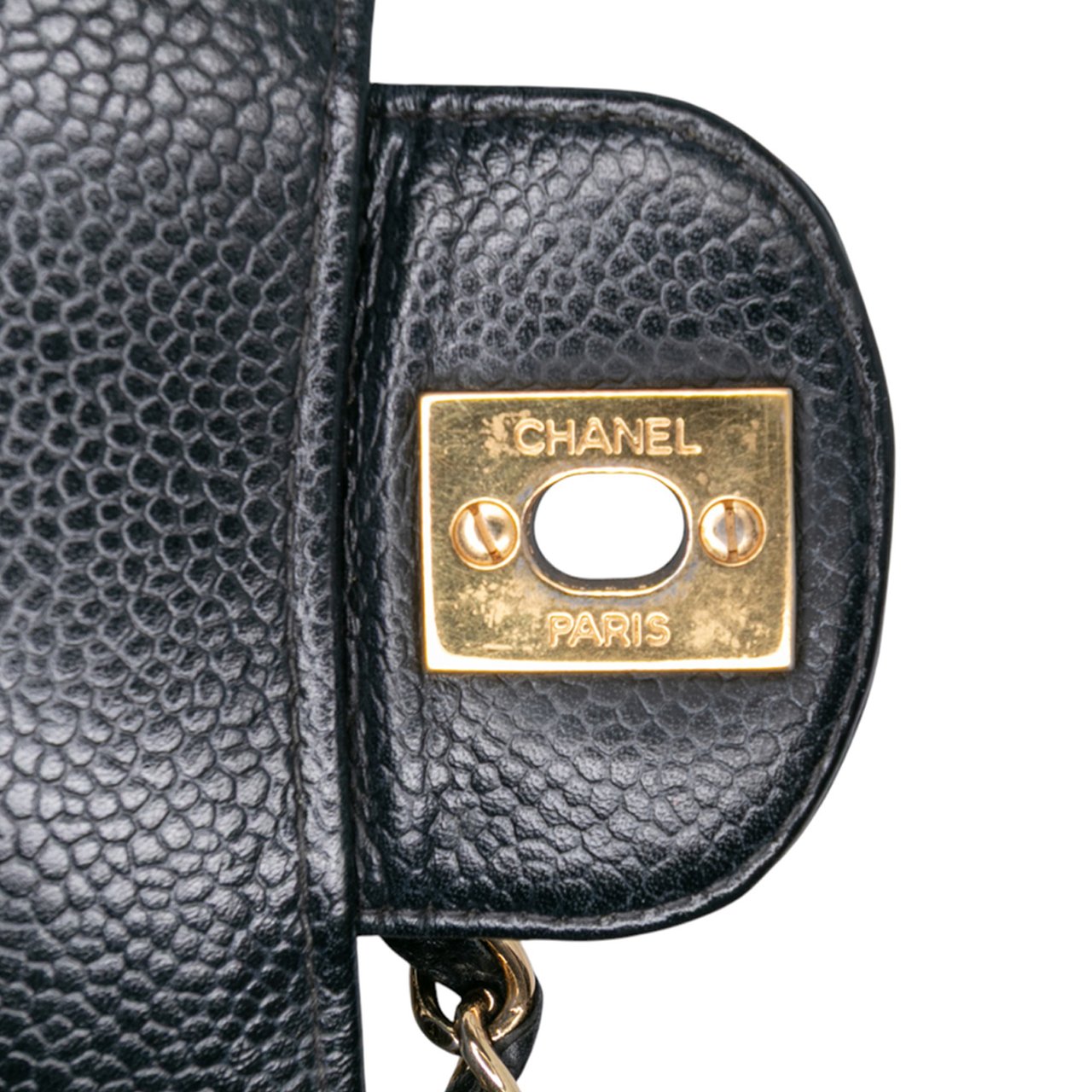 Chanel Medium Classic Caviar Double Flap Zwart