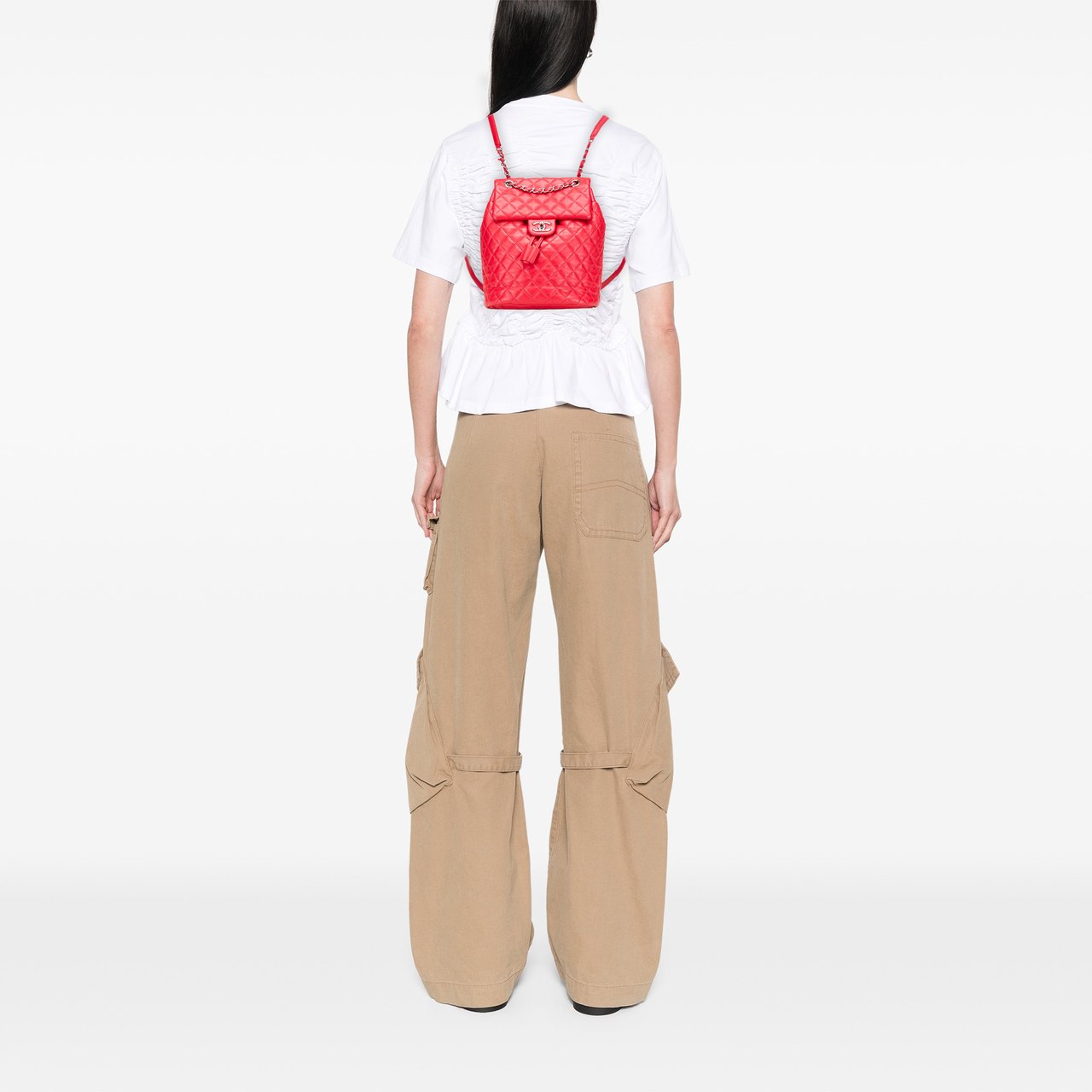 Chanel Small Lambskin Urban Spirit Backpack Rood