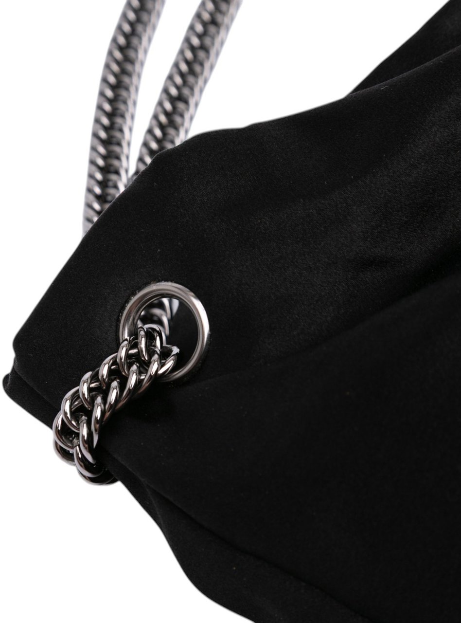 Chanel Large Satin Bow Mademoiselle Shoulder Bag Zwart