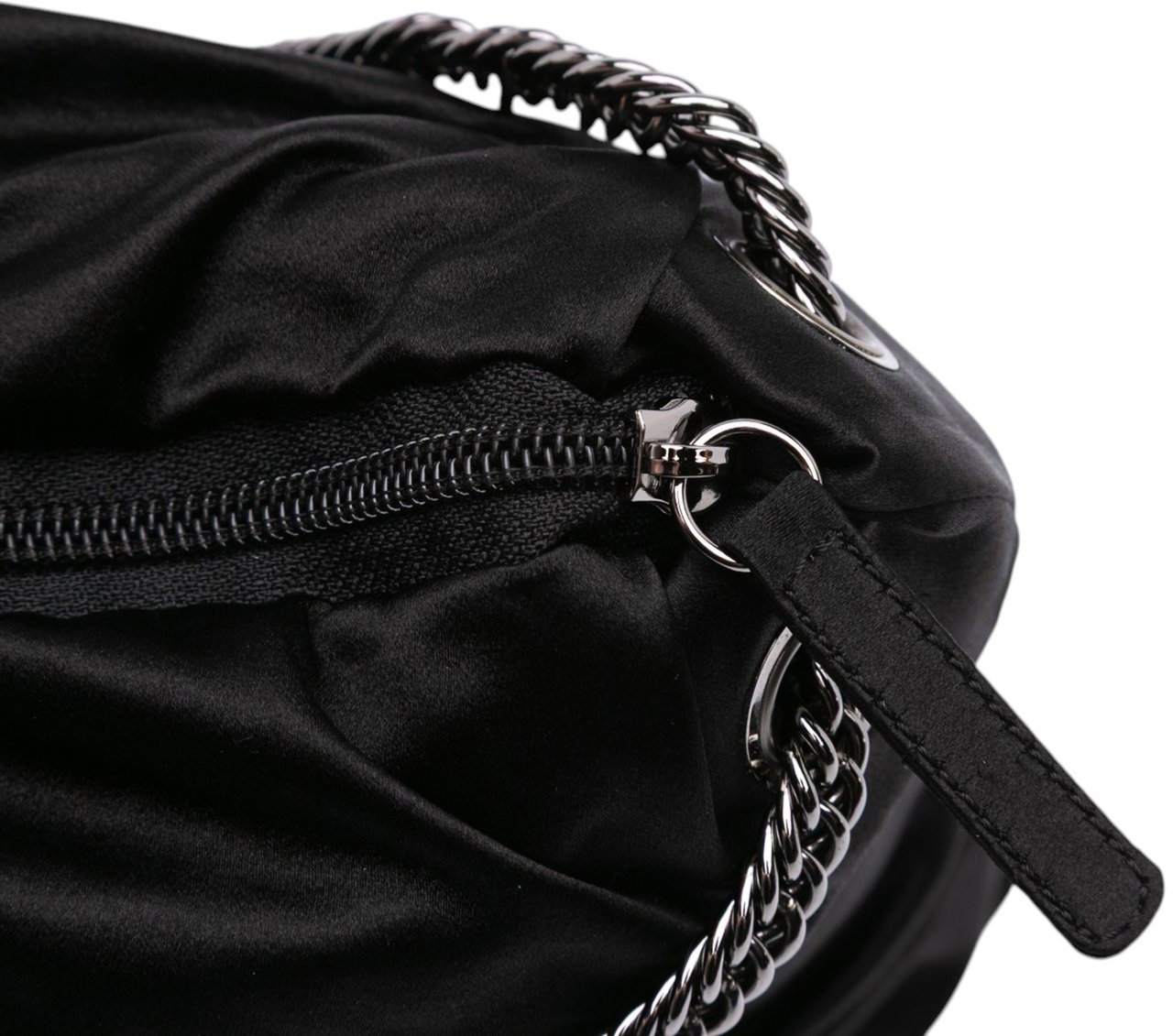 Chanel Large Satin Bow Mademoiselle Shoulder Bag Zwart
