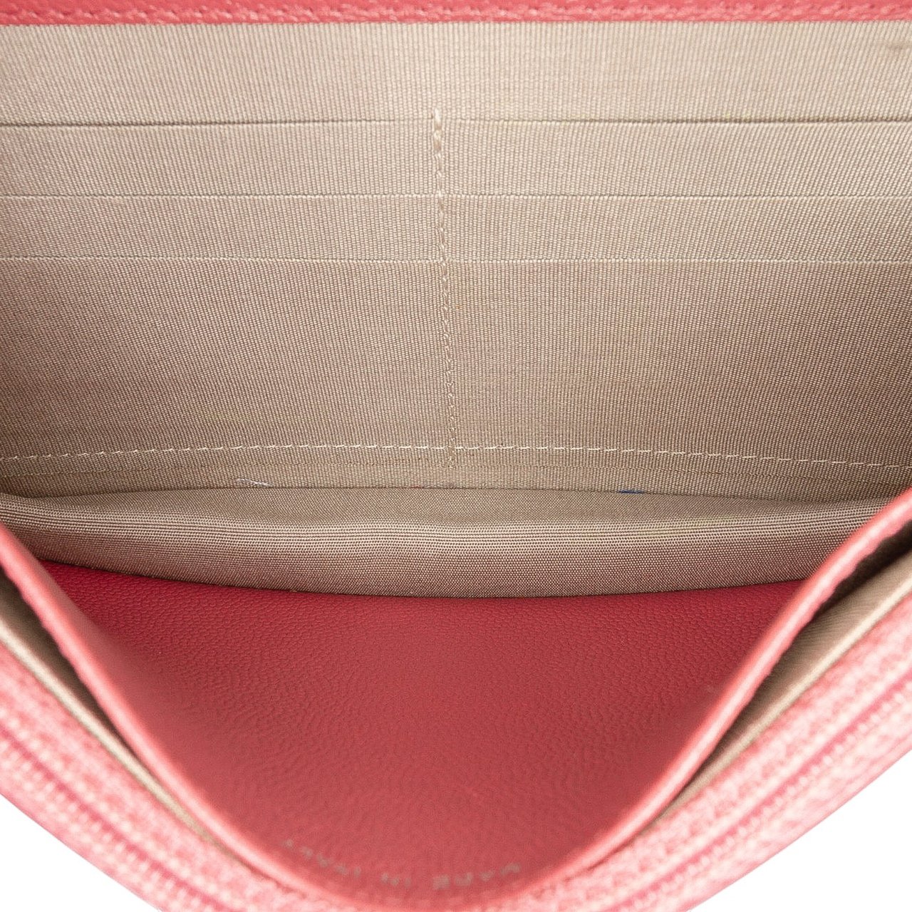 Chanel CC Caviar Sevruga Wallet On Chain Rood