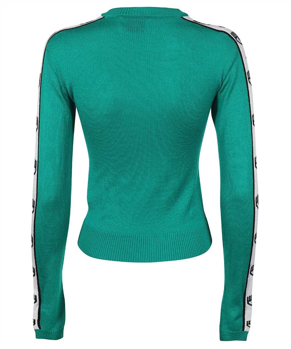 Chiara Ferragni Long sleeve crew-neck sweater Groen
