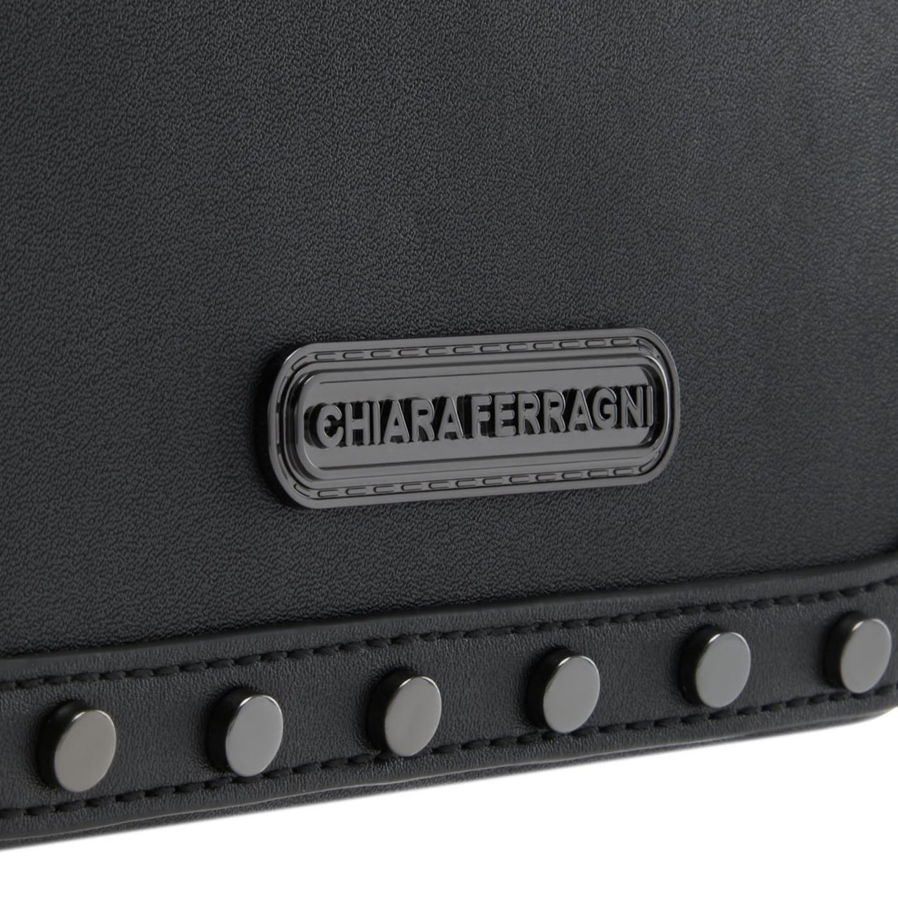 Chiara Ferragni Eyelike Kunstleer Crossbody Tas Zwart