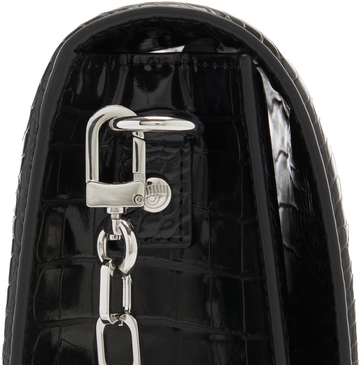 Chiara Ferragni Eyelike Kunstleer Crossbody Tas Zwart