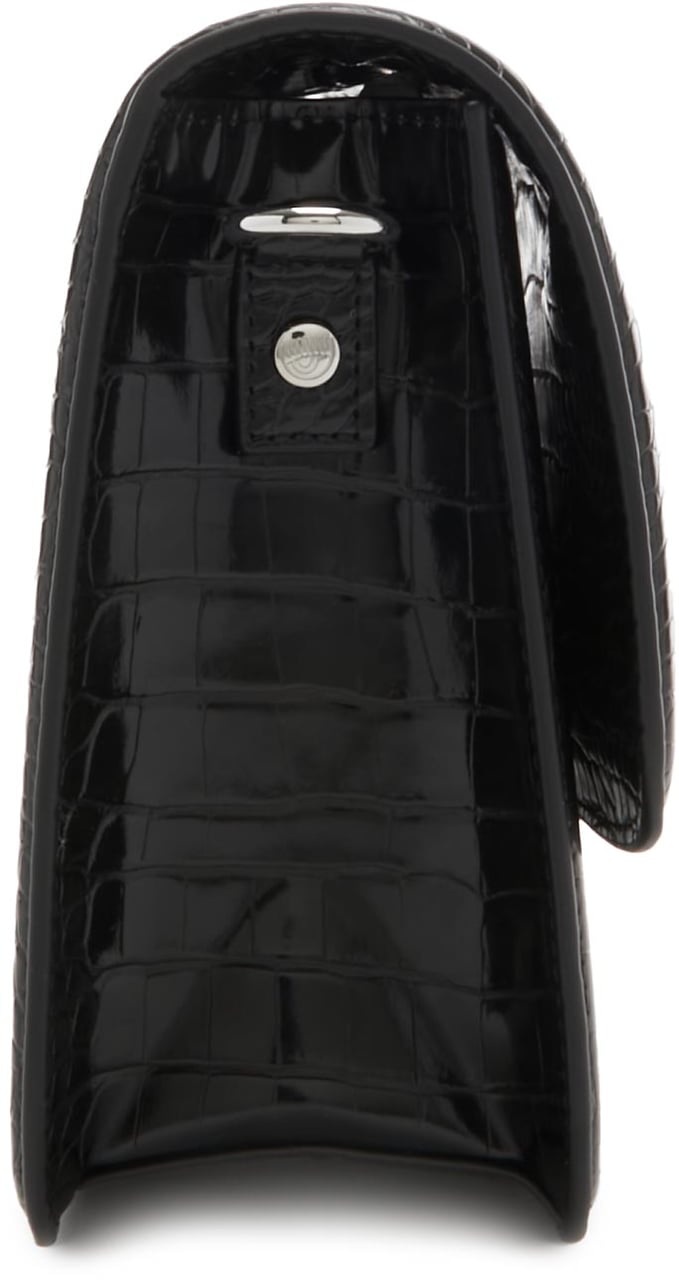 Chiara Ferragni Eyelike Kunstleer Crossbody Tas Zwart