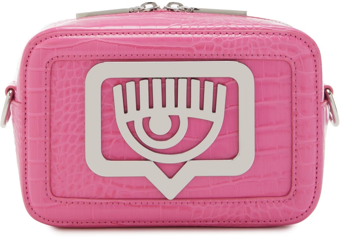 Chiara Ferragni Eyelike Kunstleer Crossbody Tas Roze