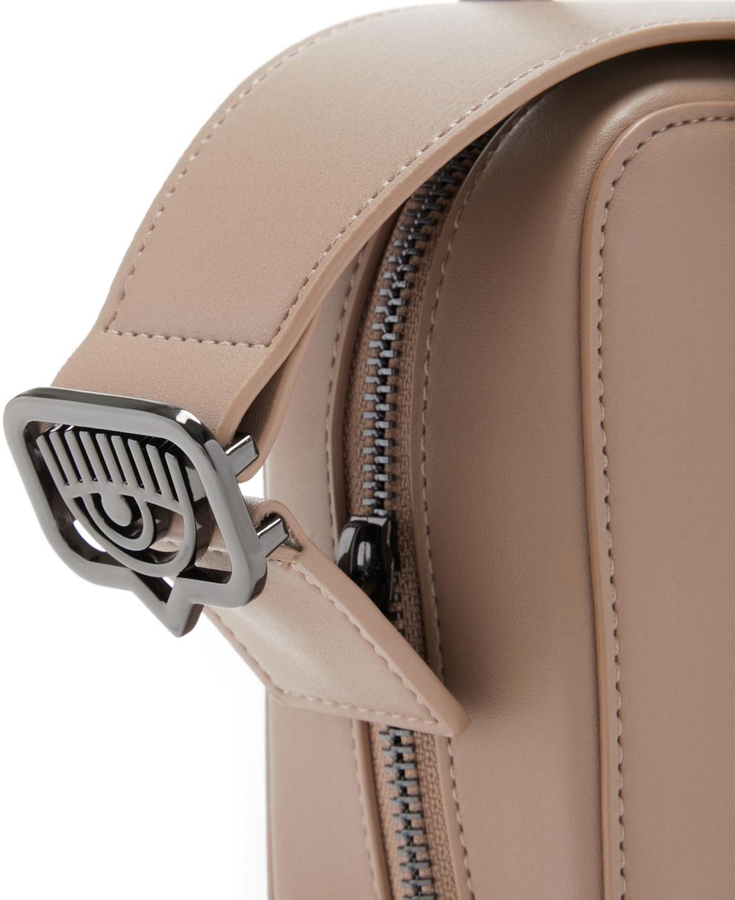 Chiara Ferragni Eyelike Kunstleer Crossbody Tas Bruin