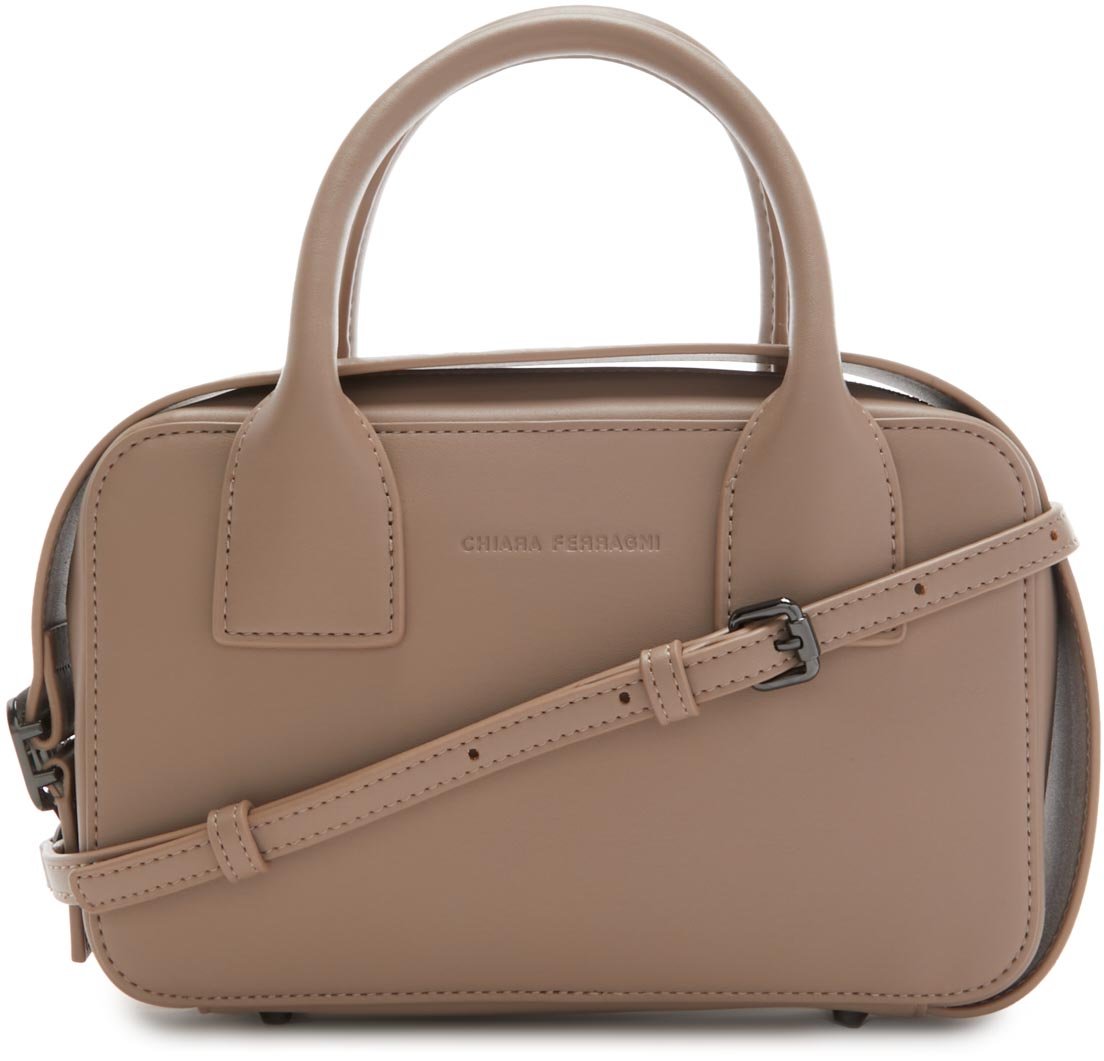 Chiara Ferragni Eyelike Kunstleer Crossbody Tas Bruin