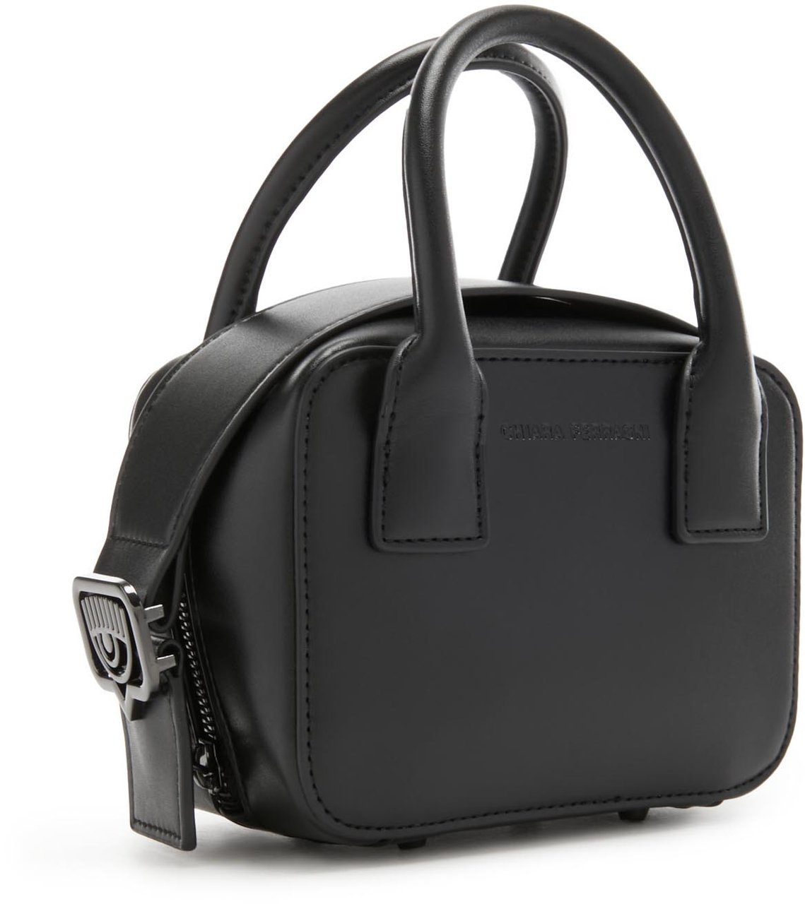 Chiara Ferragni Eyelike Kunstleer Crossbody Tas Zwart