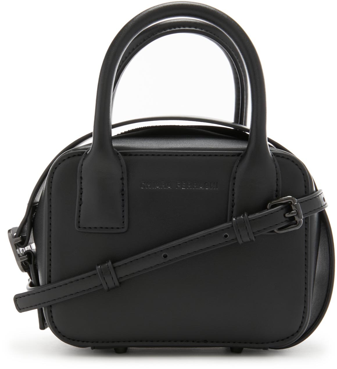 Chiara Ferragni Eyelike Kunstleer Crossbody Tas Zwart