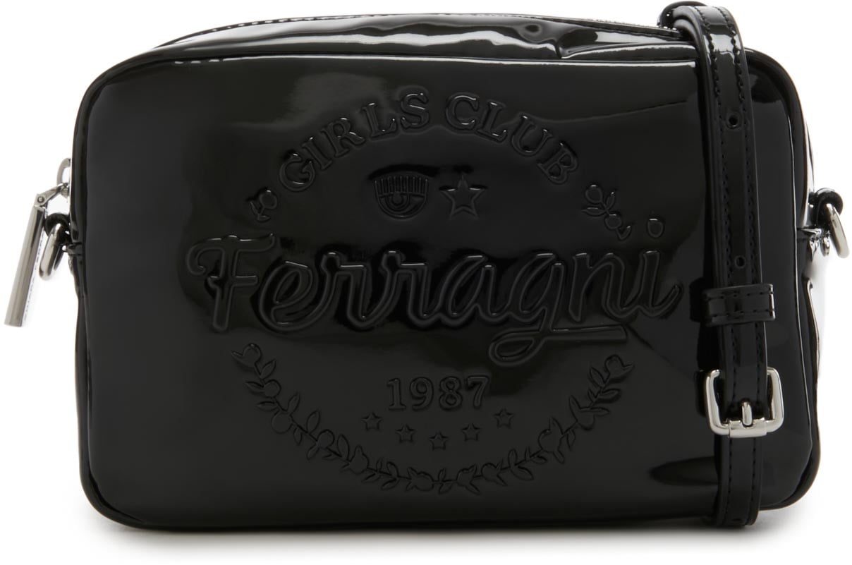 Chiara Ferragni Kunstleer Crossbody Tas Zwart