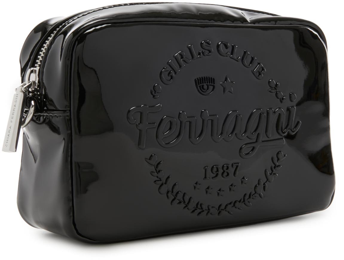 Chiara Ferragni Kunstleer Crossbody Tas Zwart