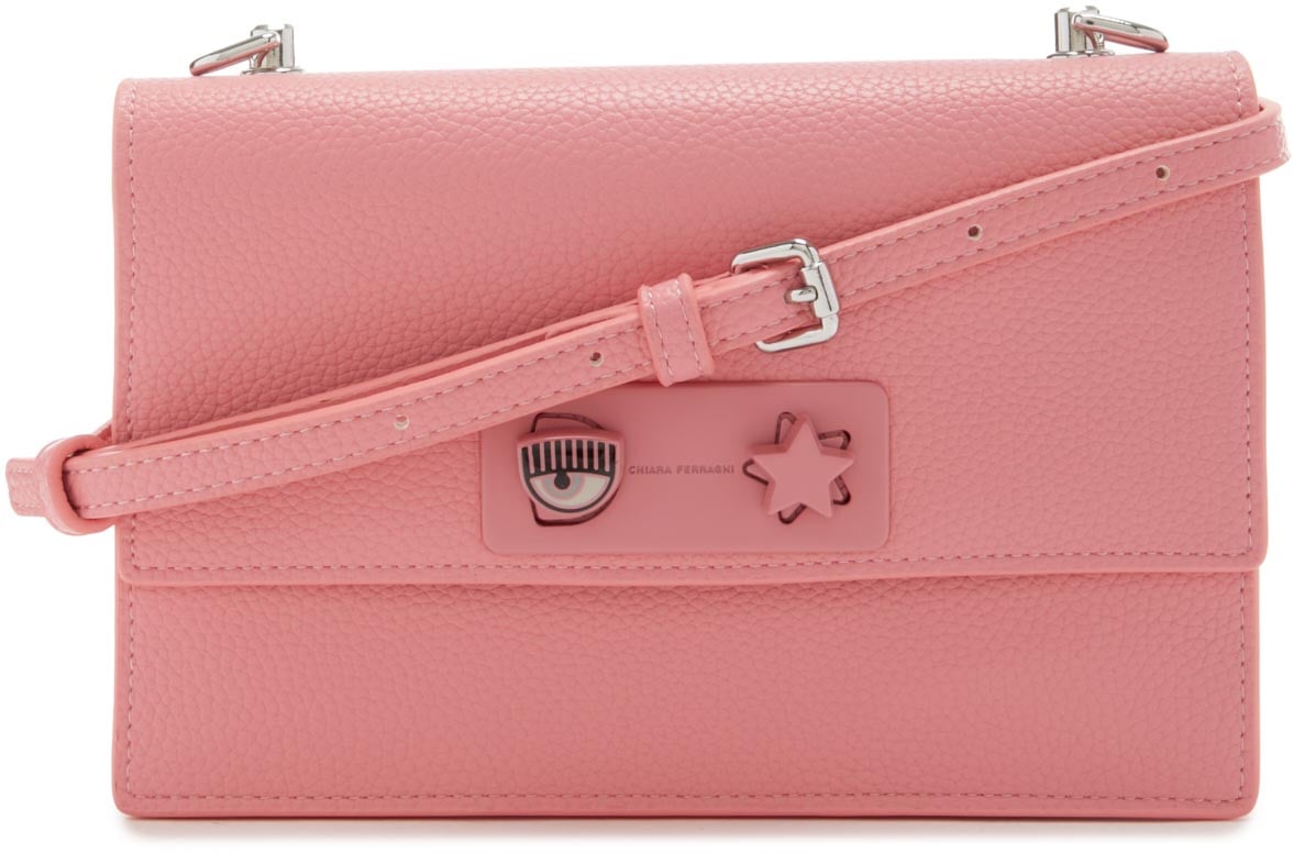 Chiara Ferragni Eye Star Kunstleer Crossbody Tas Roze