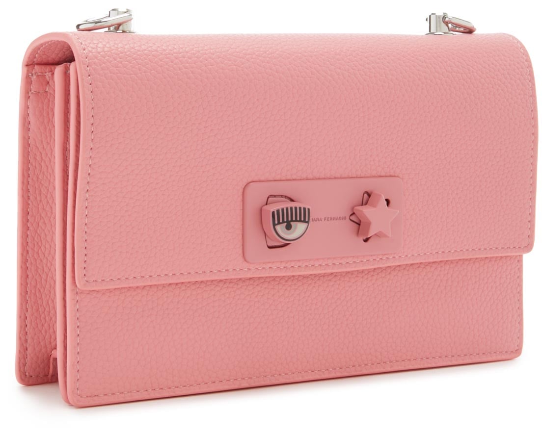 Chiara Ferragni Eye Star Kunstleer Crossbody Tas Roze