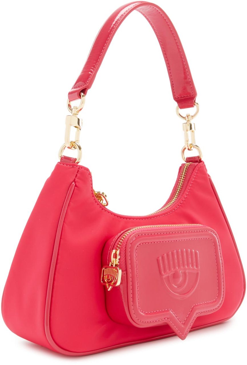 Chiara Ferragni Eyelike Kunstleer Crossbody Tas Roze