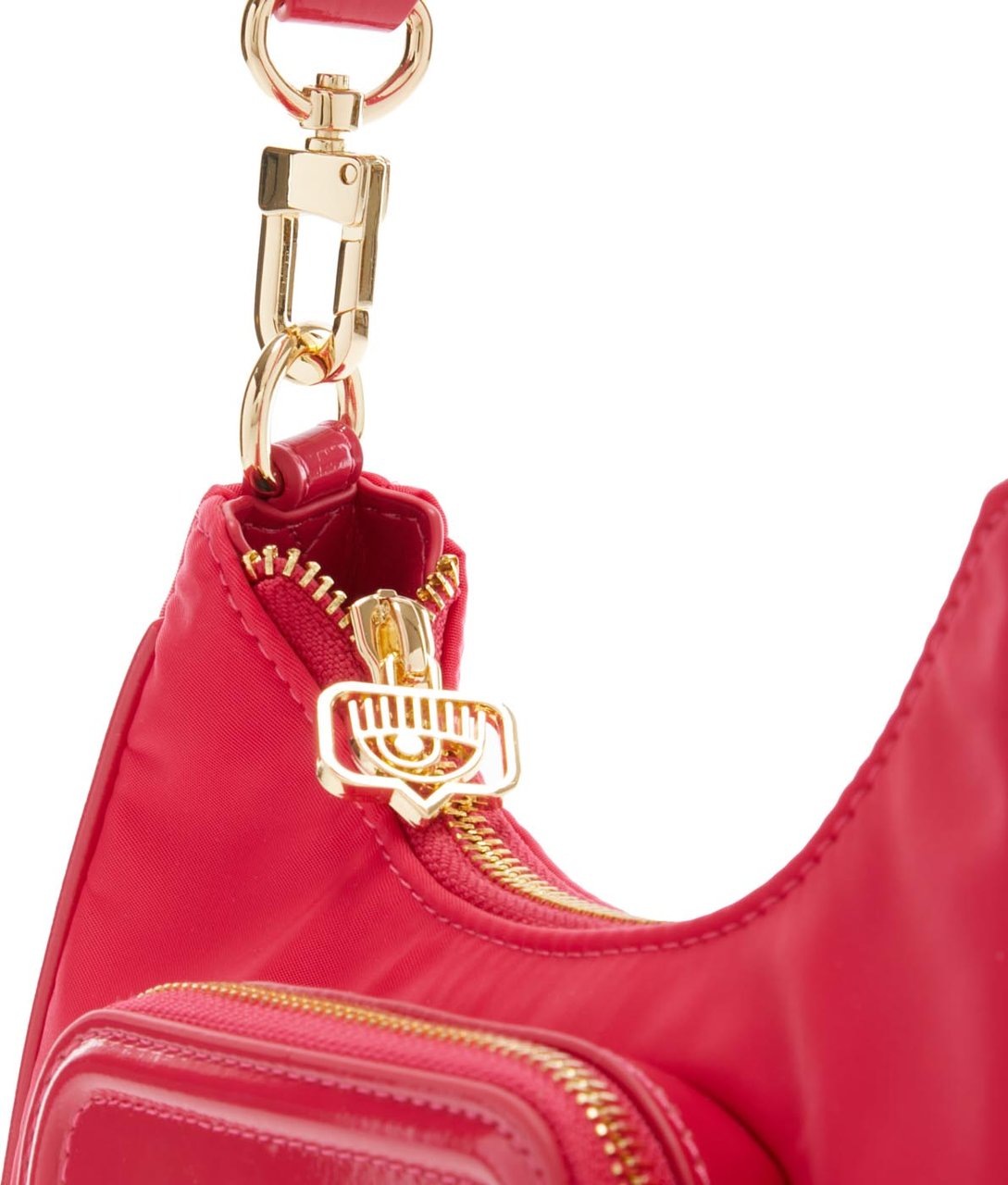 Chiara Ferragni Eyelike Kunstleer Crossbody Tas Roze