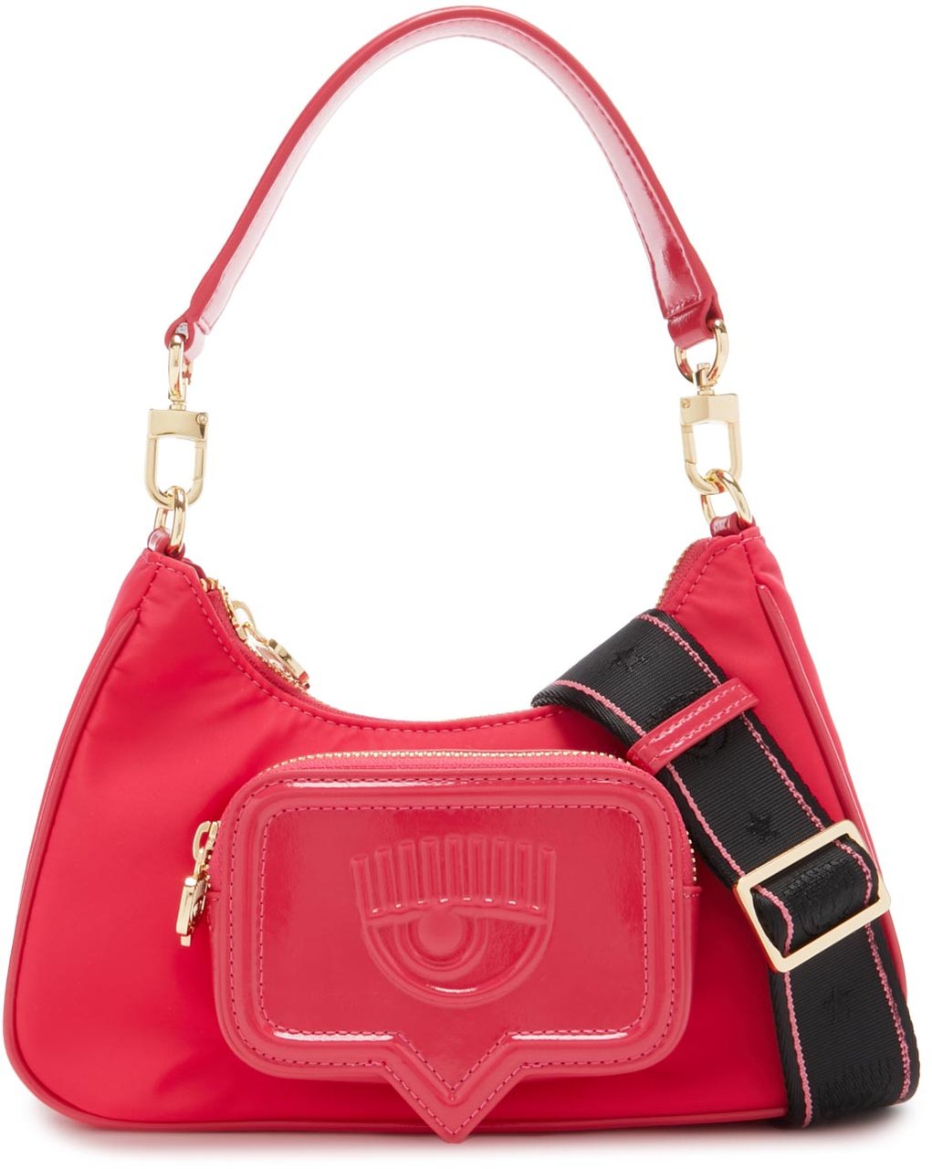 Chiara Ferragni Eyelike Kunstleer Crossbody Tas Roze