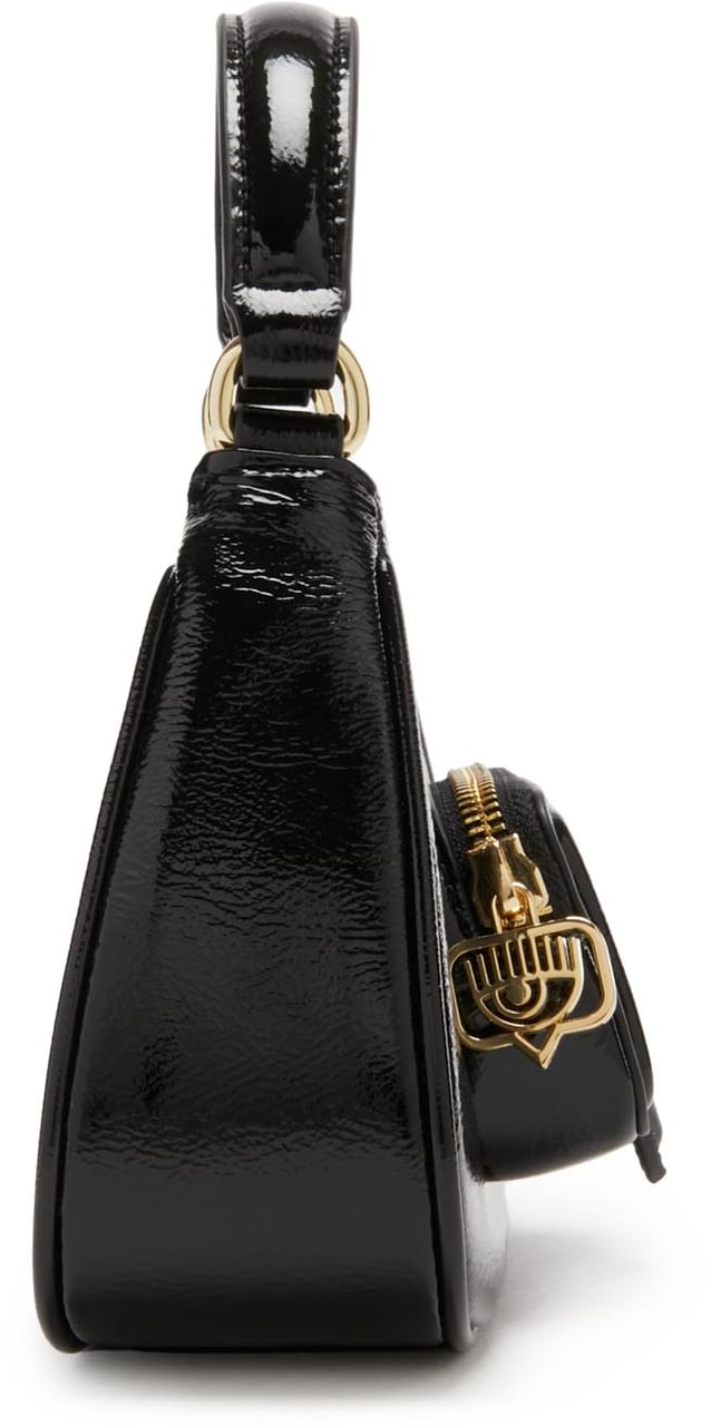 Chiara Ferragni Eyelike Kunstleer Crossbody Tas Zwart