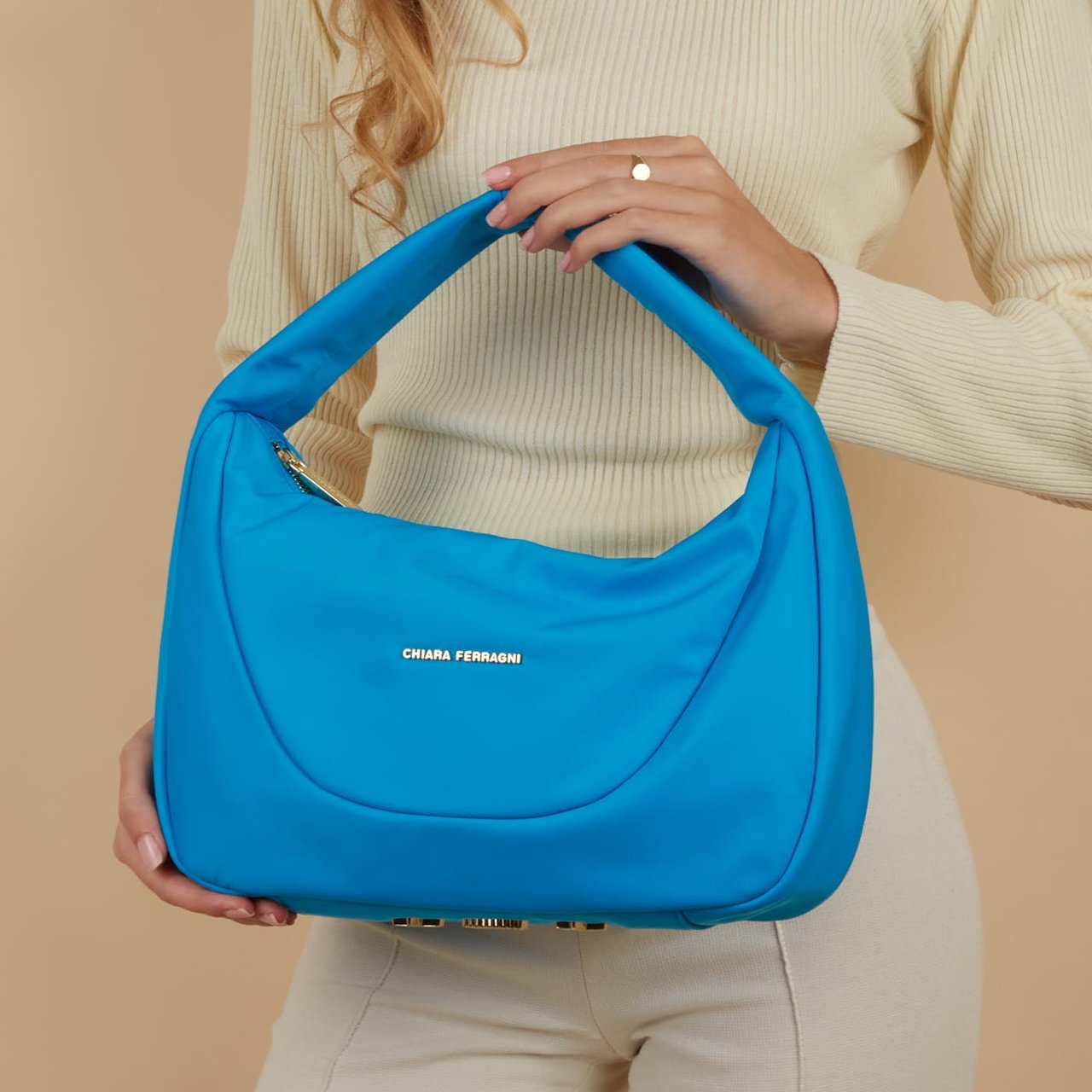 Chiara Ferragni Caia Kunstleer Handtas Blauw