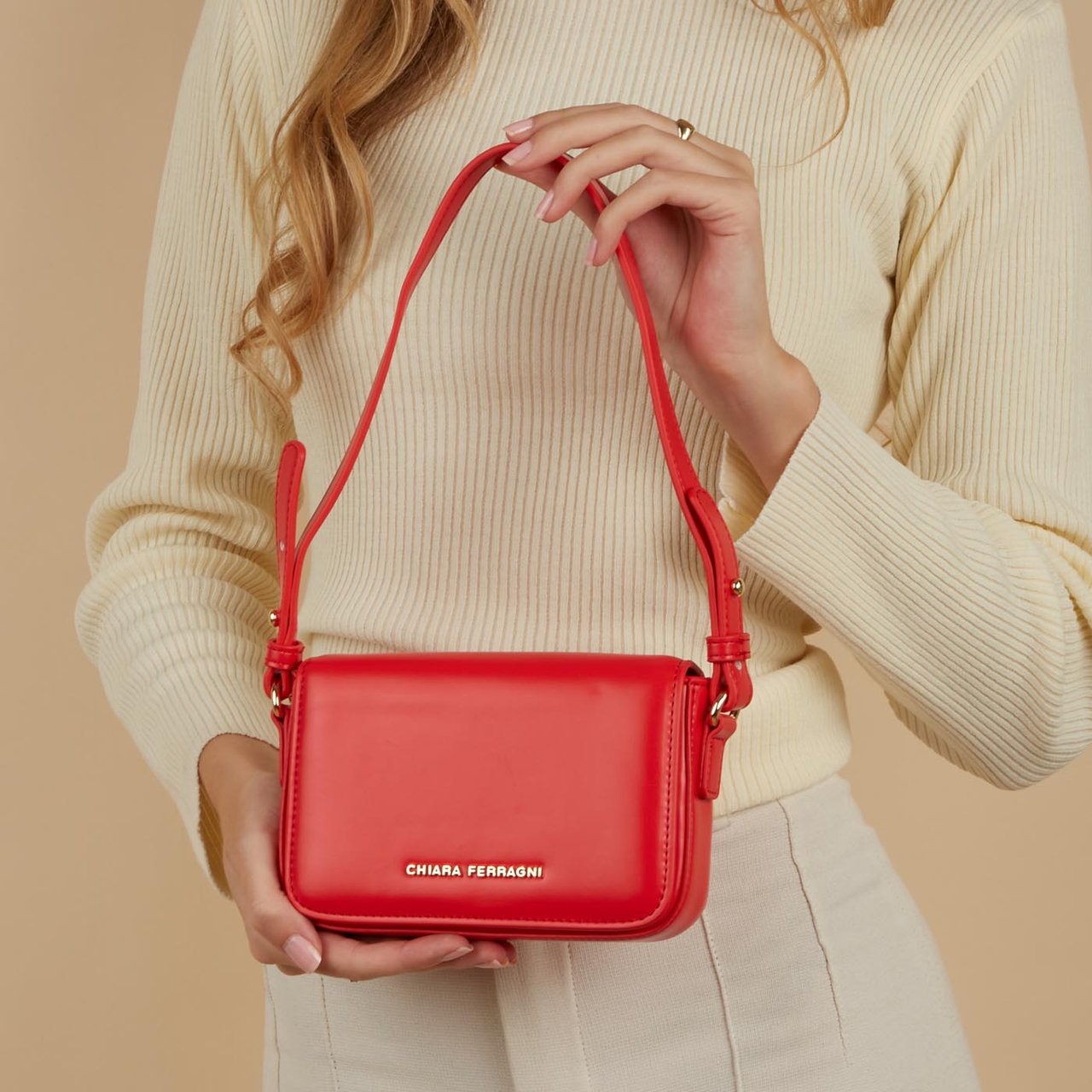 Chiara Ferragni Kunstleer Crossbody Tas Rood
