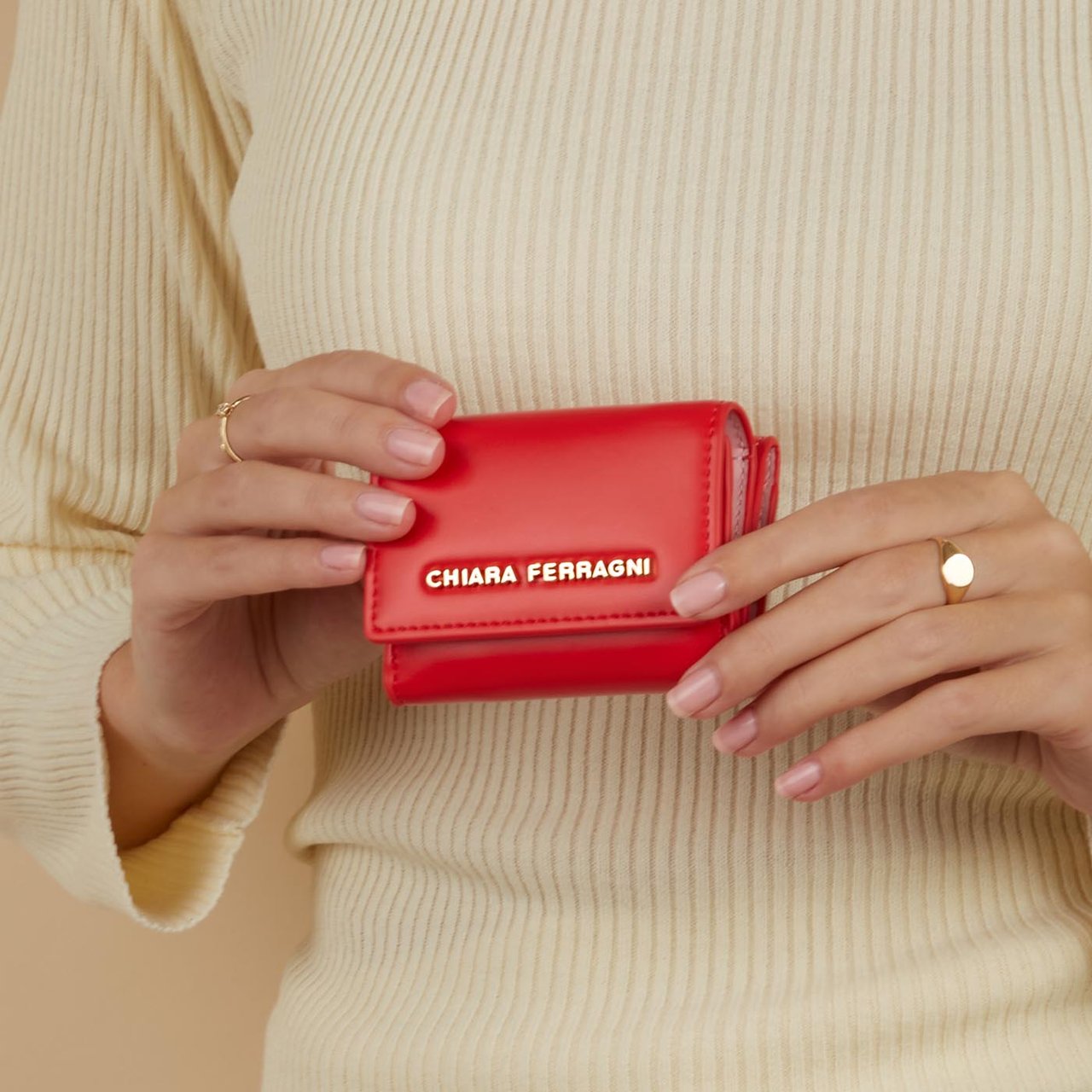 Chiara Ferragni Kunstleer Crossbody Tas Rood