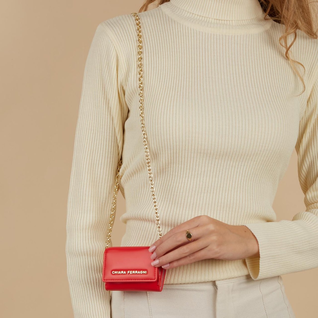 Chiara Ferragni Kunstleer Crossbody Tas Rood