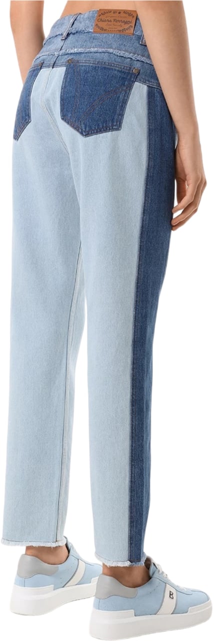 Chiara Ferragni Trousers Blue Blauw