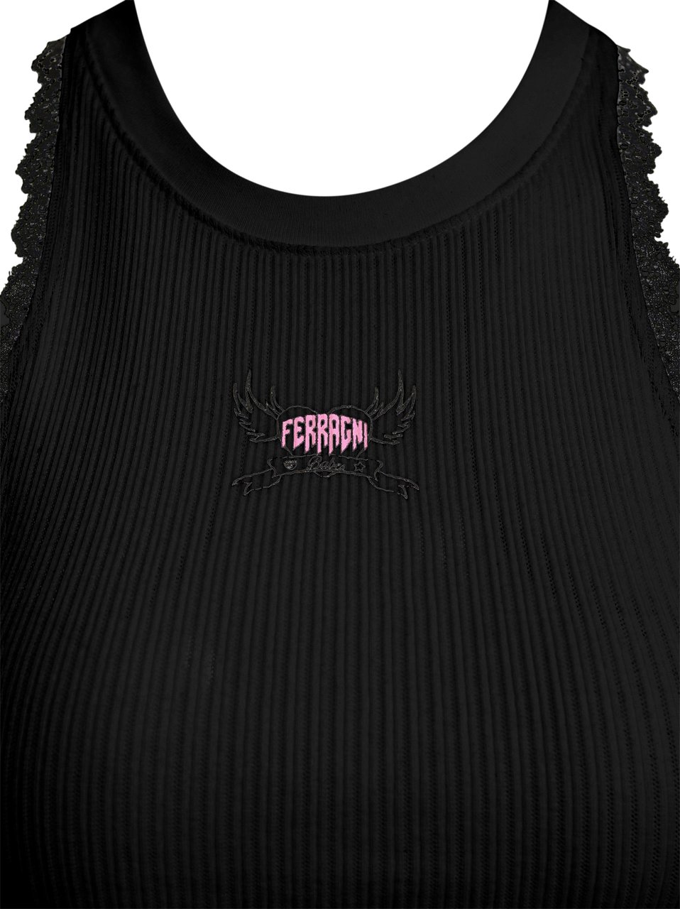 Chiara Ferragni T-Shirts And Polos Black Zwart