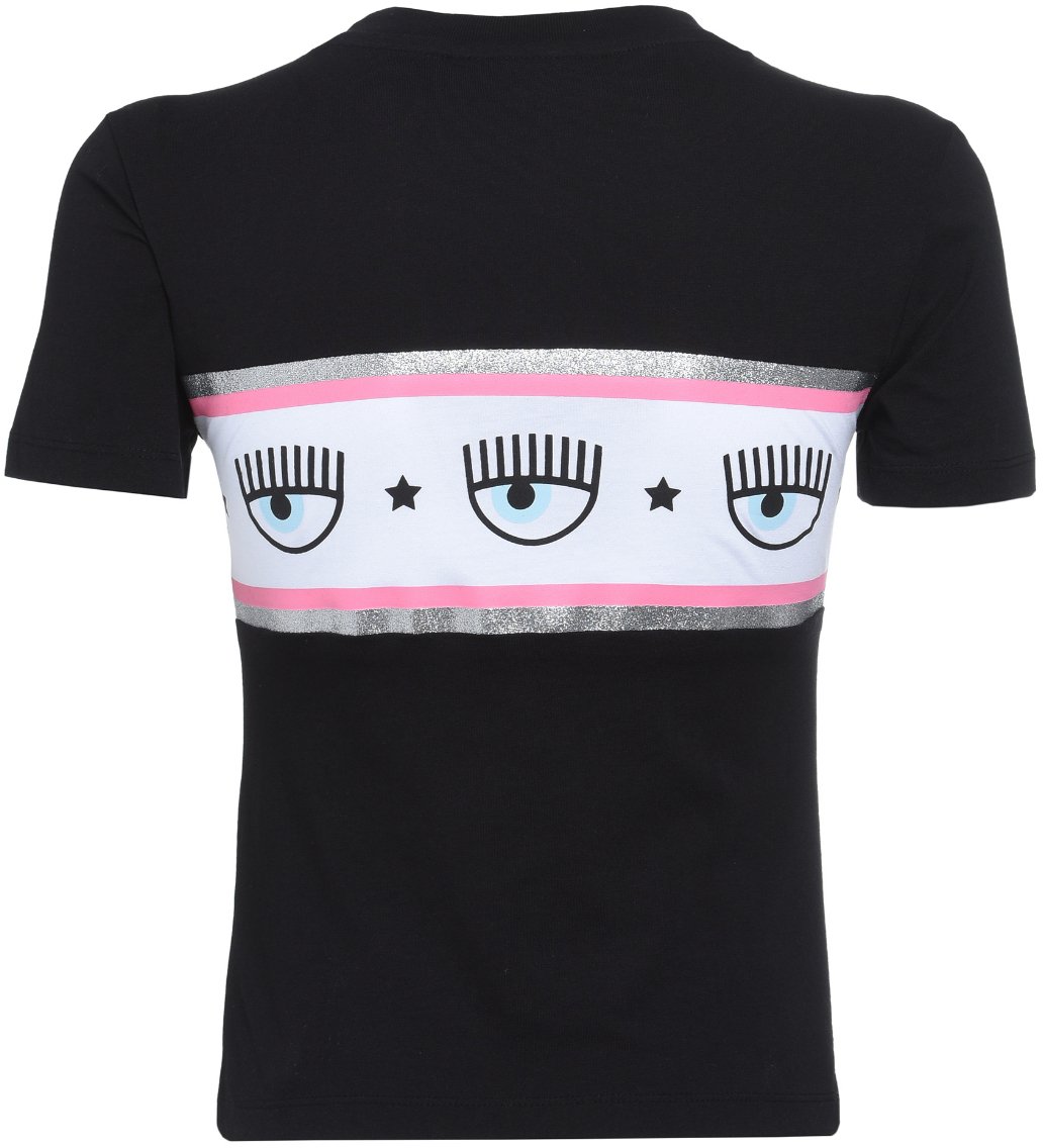 Chiara Ferragni T-Shirts And Polos Black Zwart