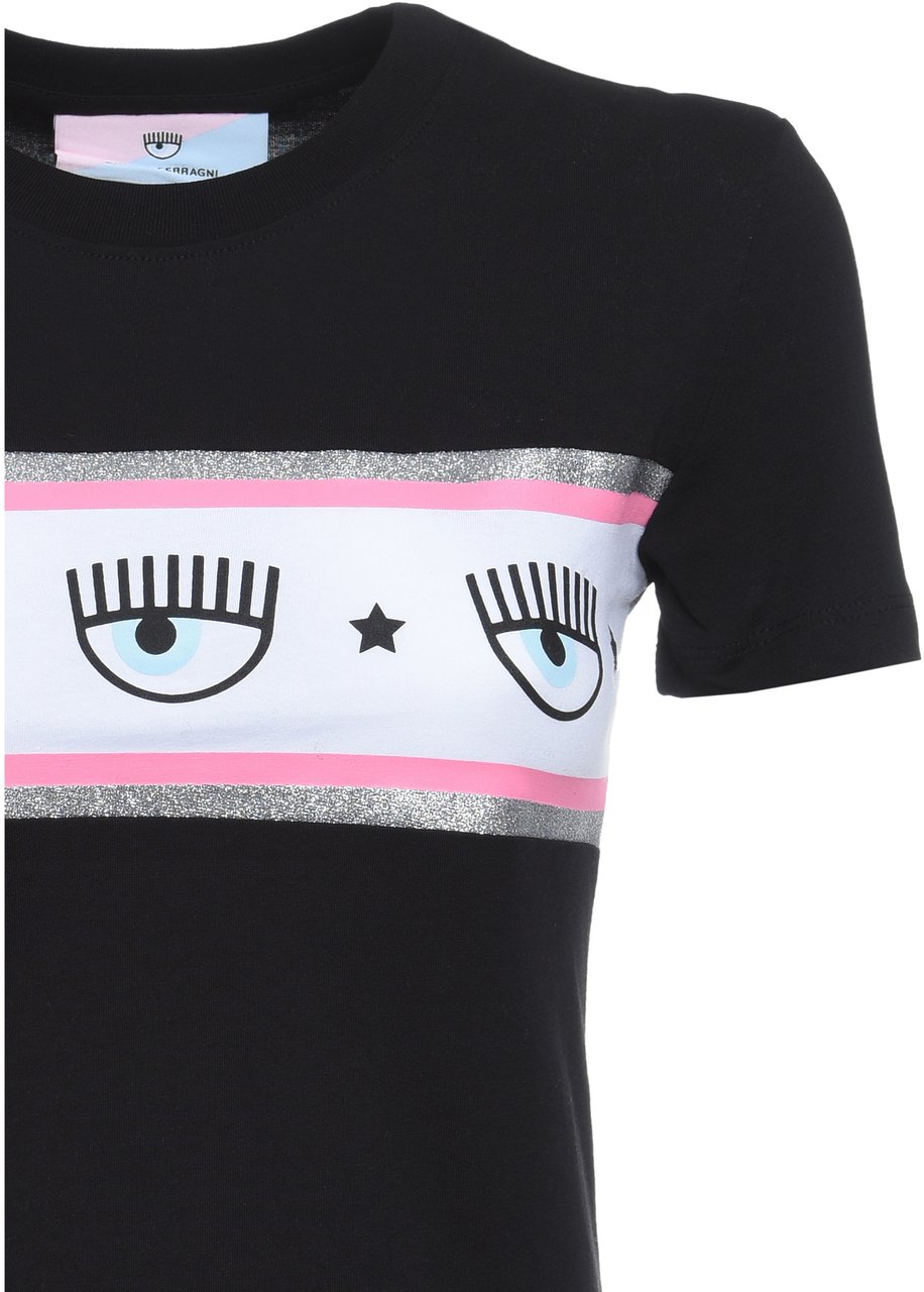 Chiara Ferragni T-Shirts And Polos Black Zwart