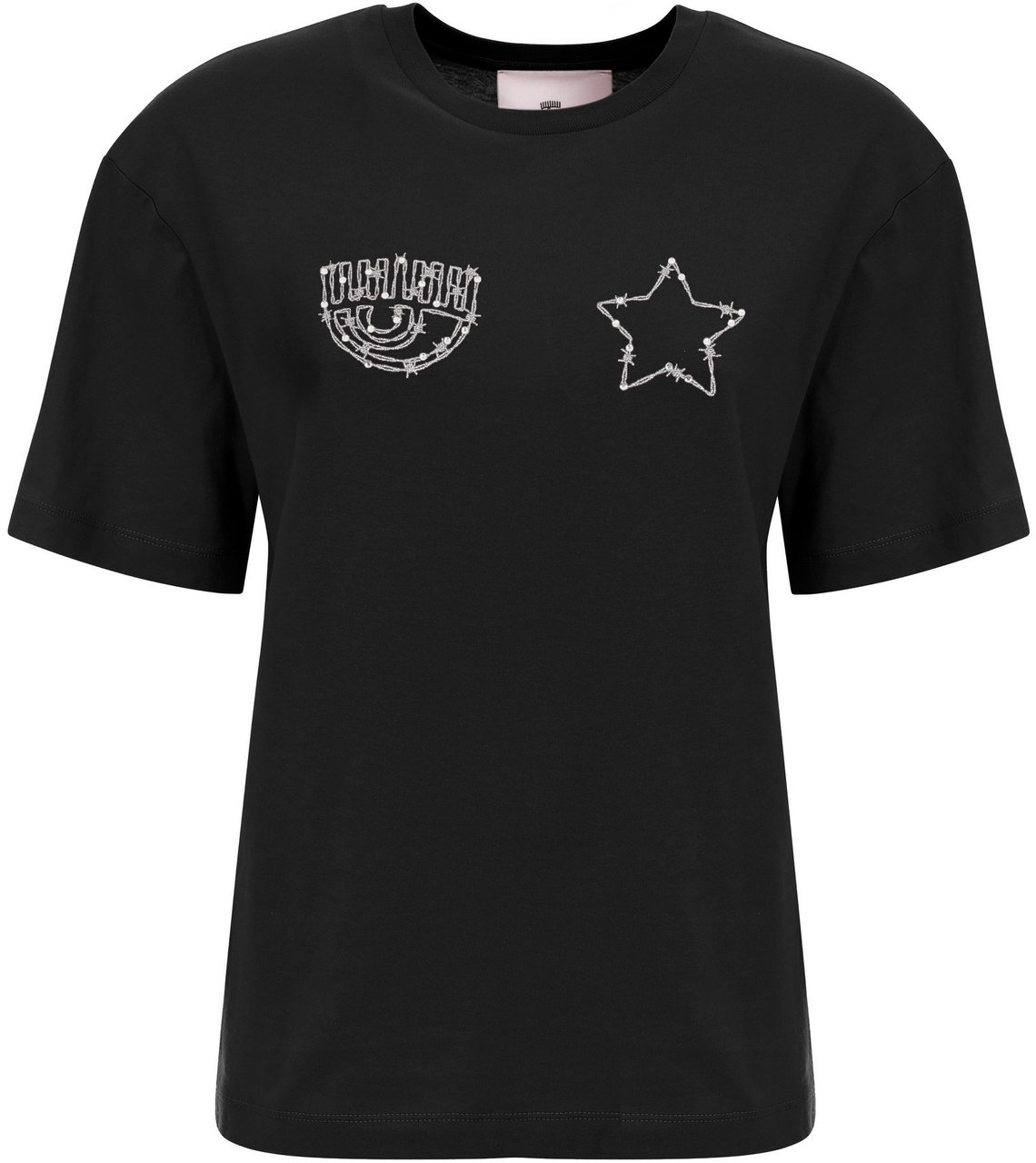 Chiara Ferragni T-Shirts And Polos Black Zwart