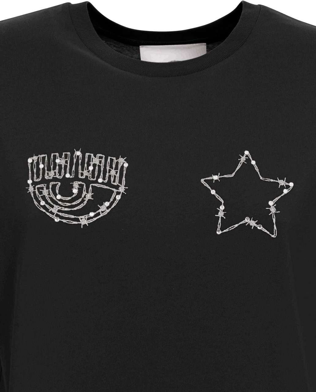 Chiara Ferragni T-Shirts And Polos Black Zwart